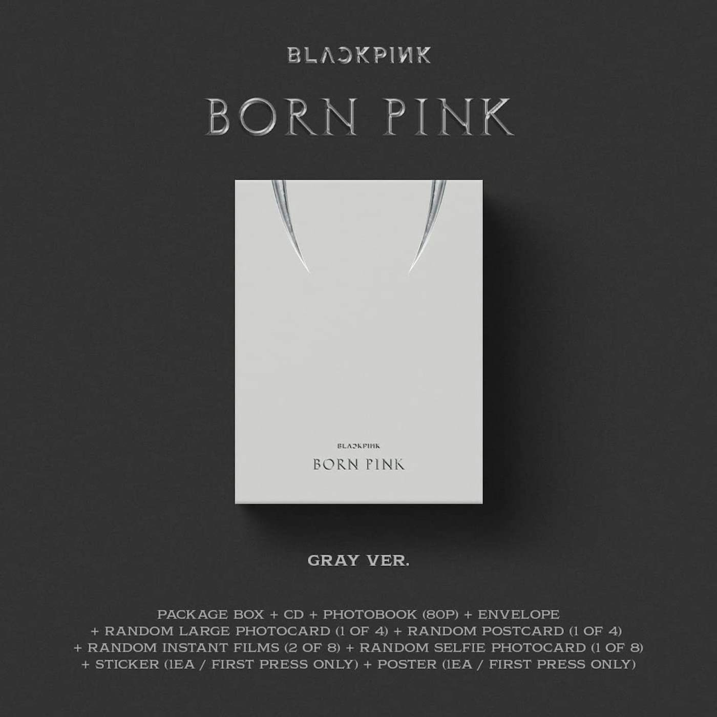 BLACKPINK BORN PINK (STANDARD CD BOXSET - VERSION C / GRAY) CD