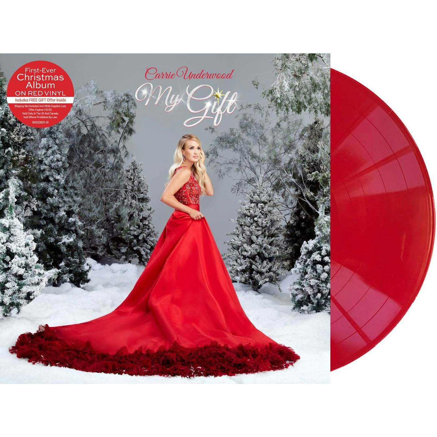 Carrie Underwood MY GIFT (RED VINYL) Vinyl Record