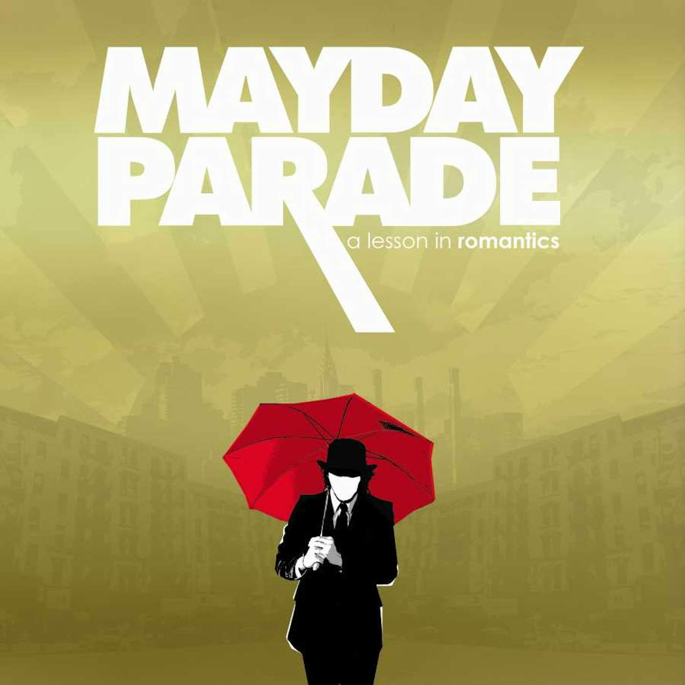 Mayday Parade A Lesson In Romantics (LP) (Milky Clear w/ Red Smoke) Vinyl Record