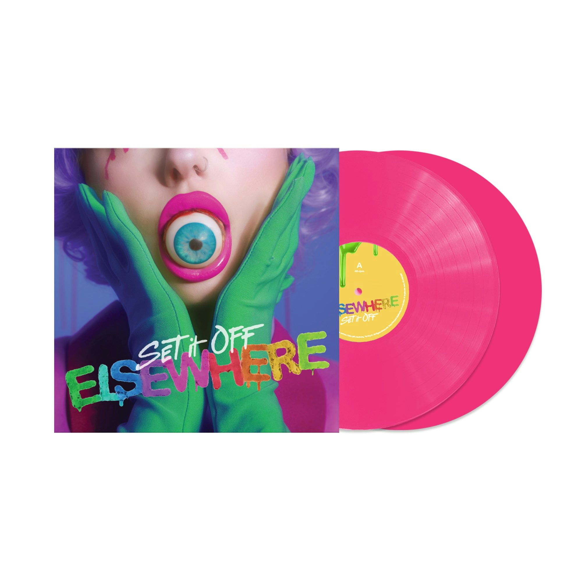 Set It Off ELSEWHERE (HOT PINK VINYL/2LP) Vinyl Record