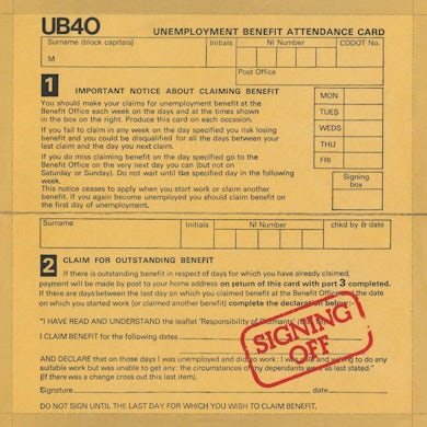 Ub40 Signing Off (Translucent Red 2 LP) Vinyl Record