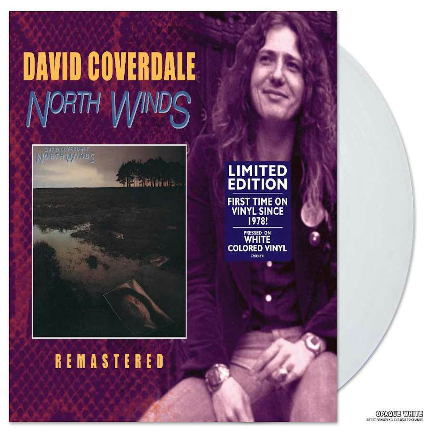 David Coverdale NORTH WINDS (WHITE VINYL) Vinyl Record