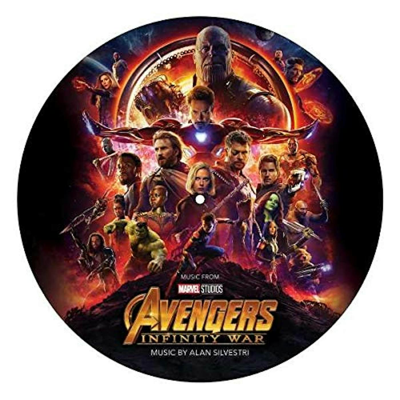 Alan Silvestri Avengers: Infinity War (Original Motion Picture Soundtrack) (LP)(Picture Disc) Vinyl Record