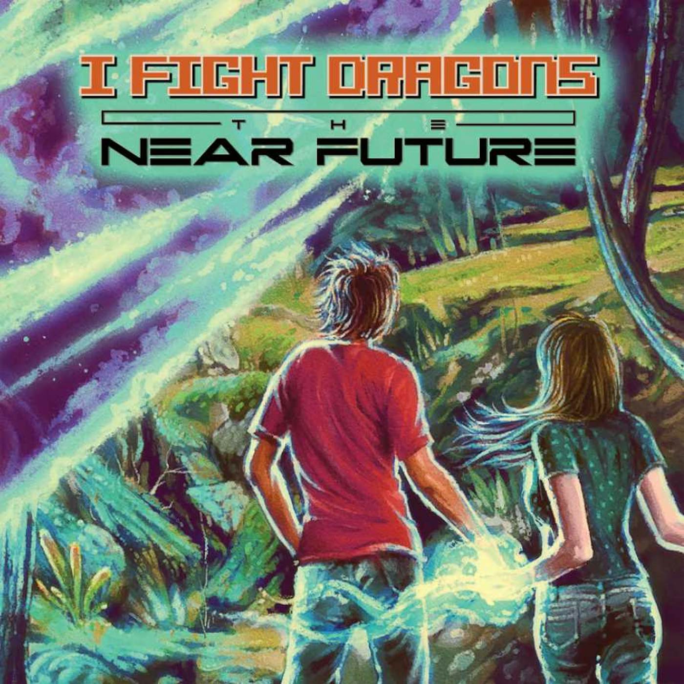 I Fight Dragons NEAR FUTURE (GREEN W/ BLUE SWIRL VINYL) Vinyl Record