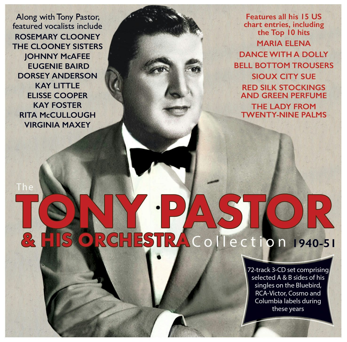 Tony Pastor & His Orchestra COLLECTION 1940-51 CD