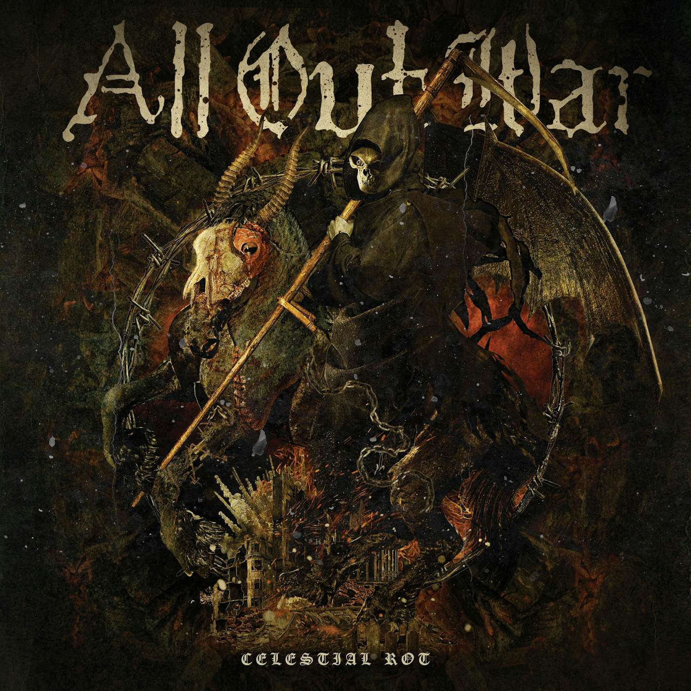 All Out War CELESTIAL ROT CD