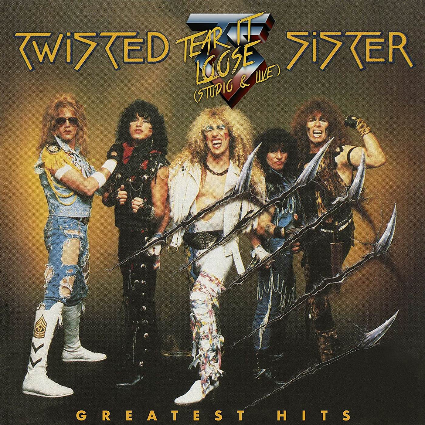 Twisted Sister GREATEST HITS -TEAR IT LOOSE - ATLANTIC YEARS - STUDIO & LIVE (TRANSLUCENT GOLD VINYL/LIMITED) Vinyl Record