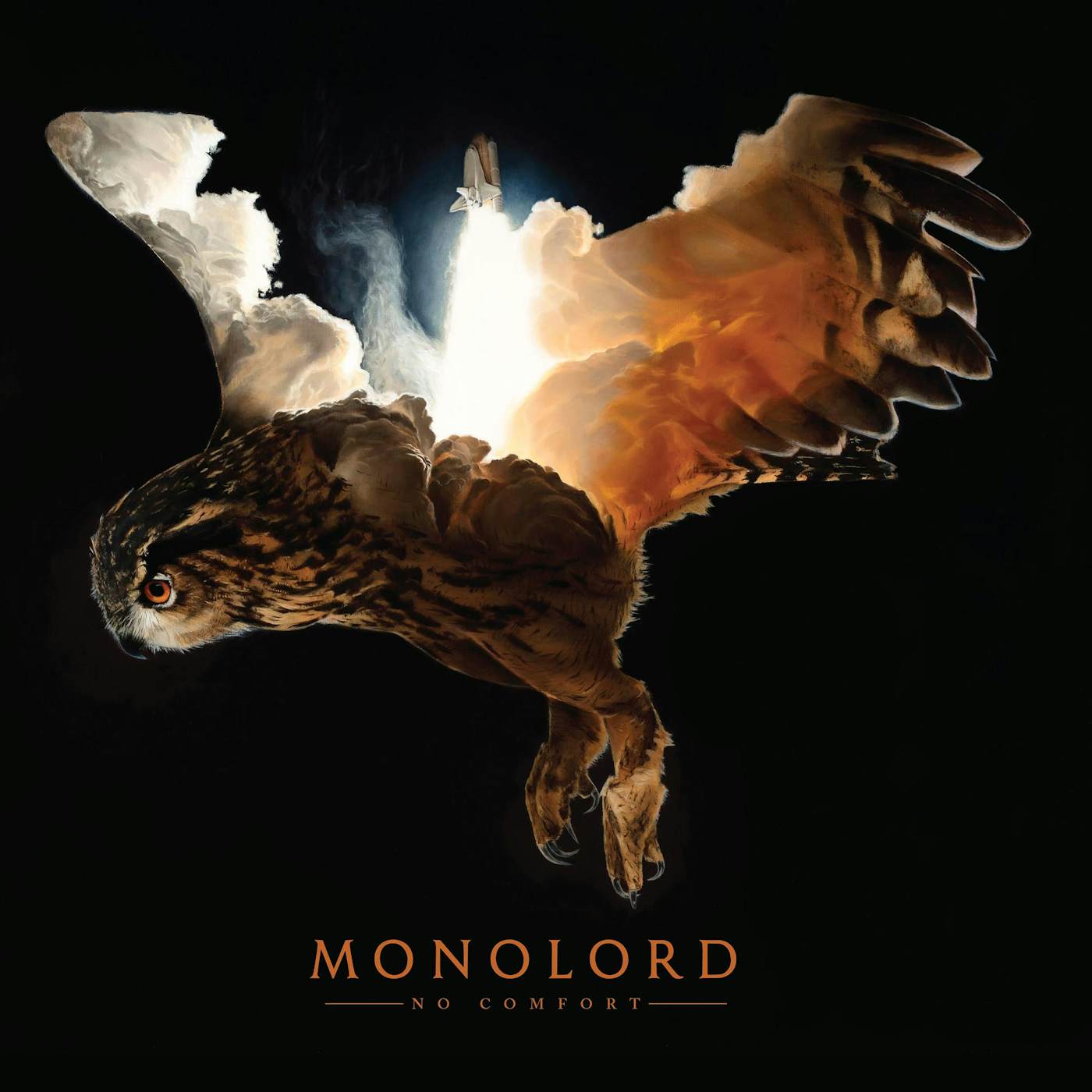 Monolord NO COMFORT (WHITE, ORANGE, BROWN MERGE SPLATTER VINYL) Vinyl Record