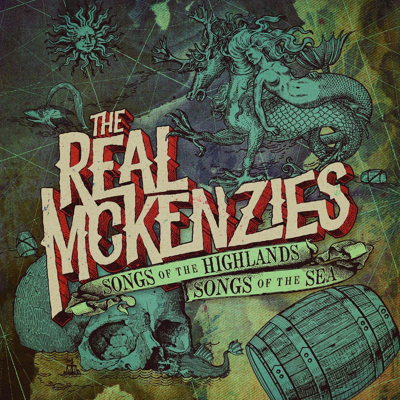 The Real McKenzies SONGS OF THE HIGHLANDS SONGS OF THE SEA Vinyl Record