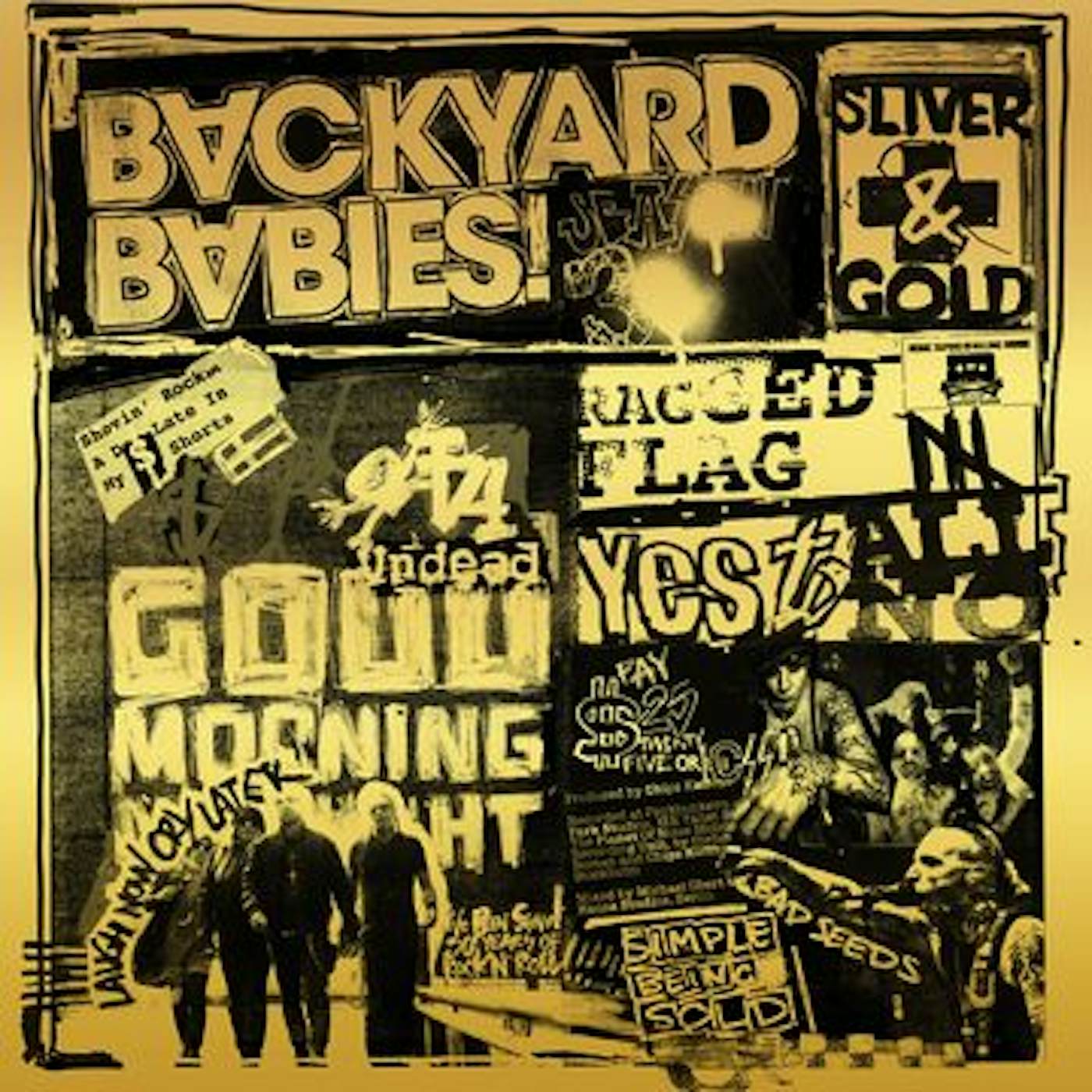 Backyard Babies Sliver & Gold Vinyl Record