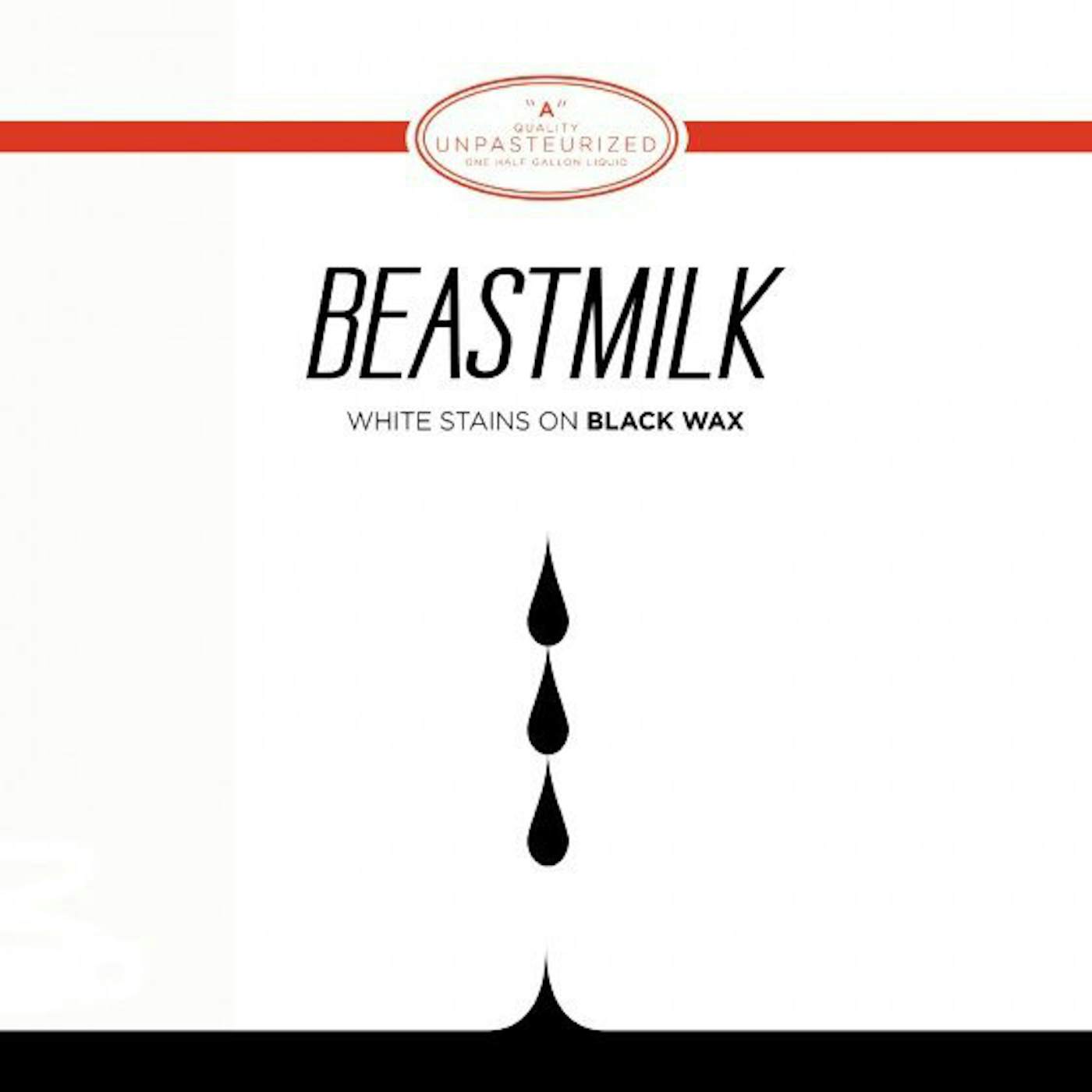 Beastmilk White stains on black wax Vinyl Record