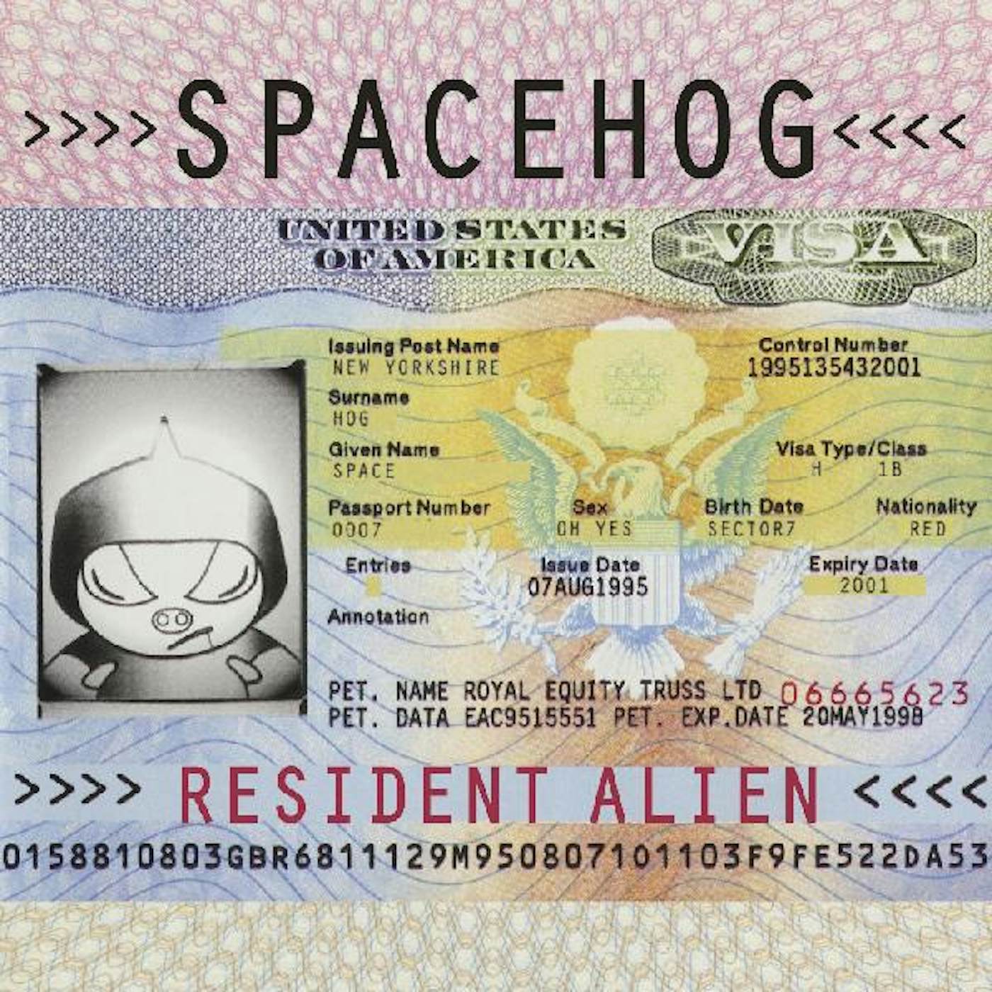 Spacehog Resident Alien Vinyl Record