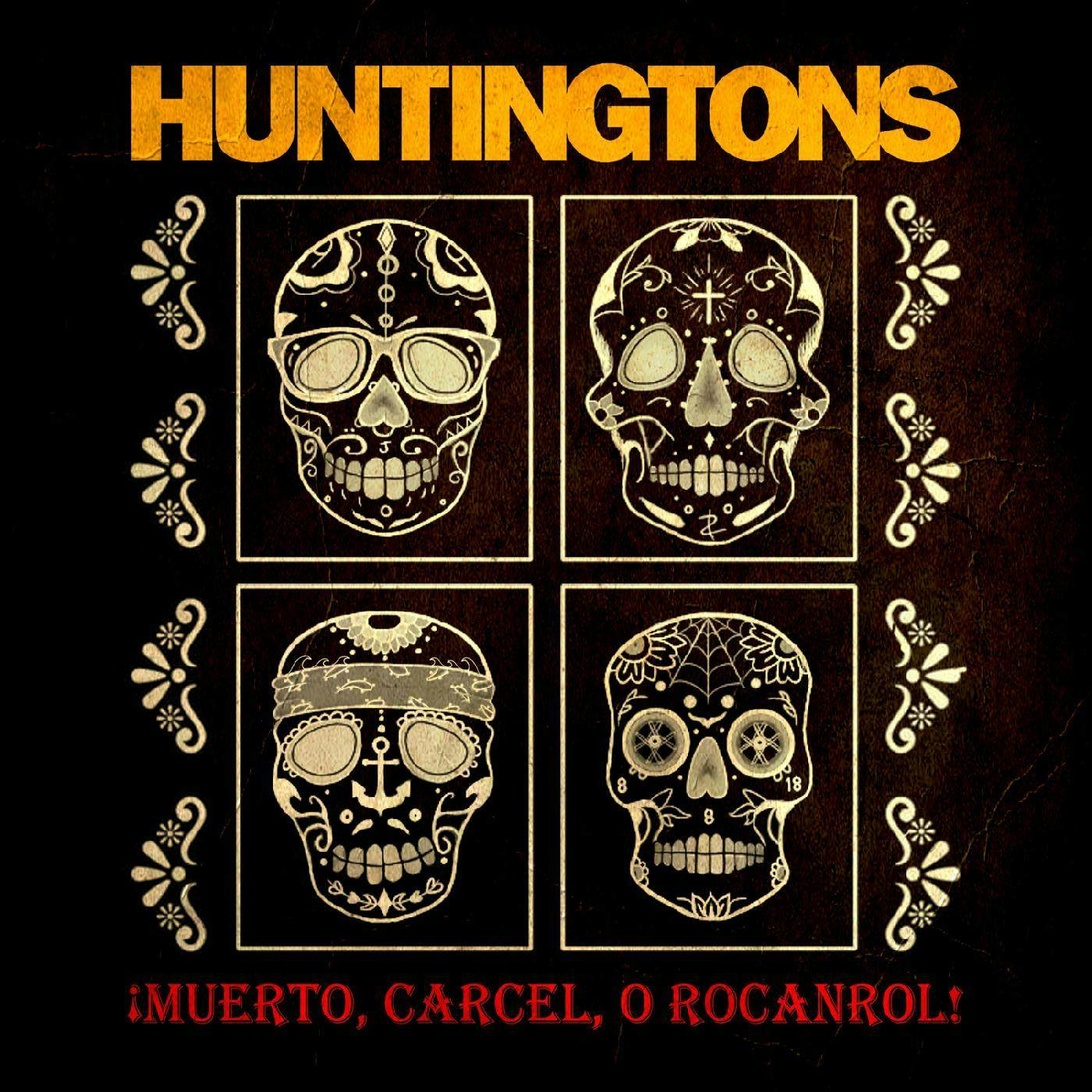 Huntingtons MUERTO, CARCEL, O ROCANROL! (MARBLED VINYL/DL CARD) Vinyl Record