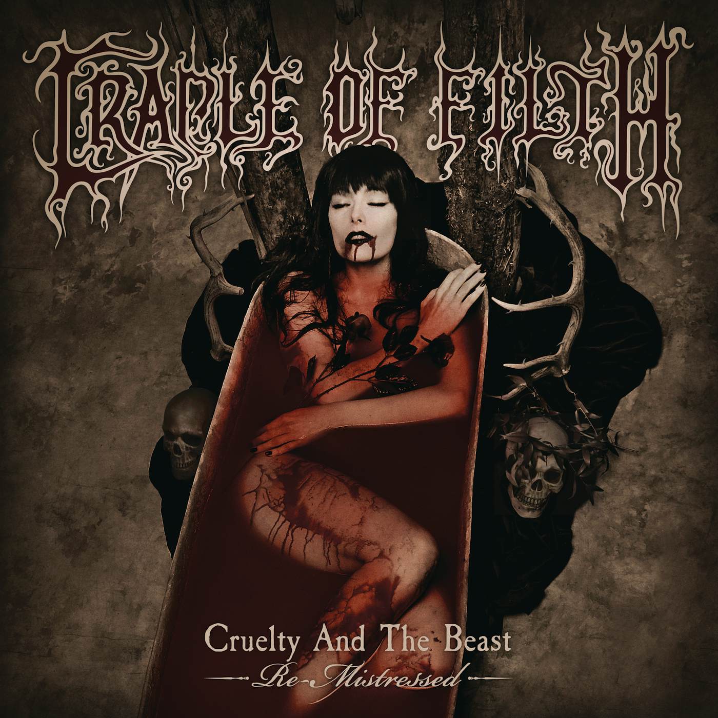 Cradle Of Filth CRUELTY & THE BEAST - RE-MISTRESSED (2LP/180G/BONE WHITE VINYL) Vinyl Record