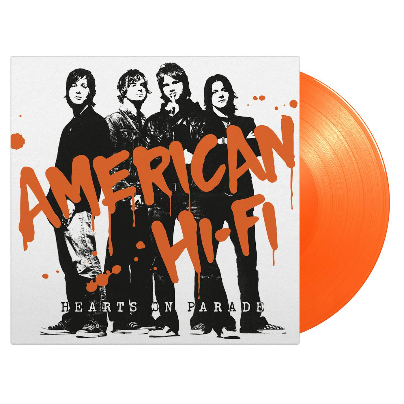 American Hi-Fi Hearts On Parade  Ltd Ed  Orange Vinyl Record