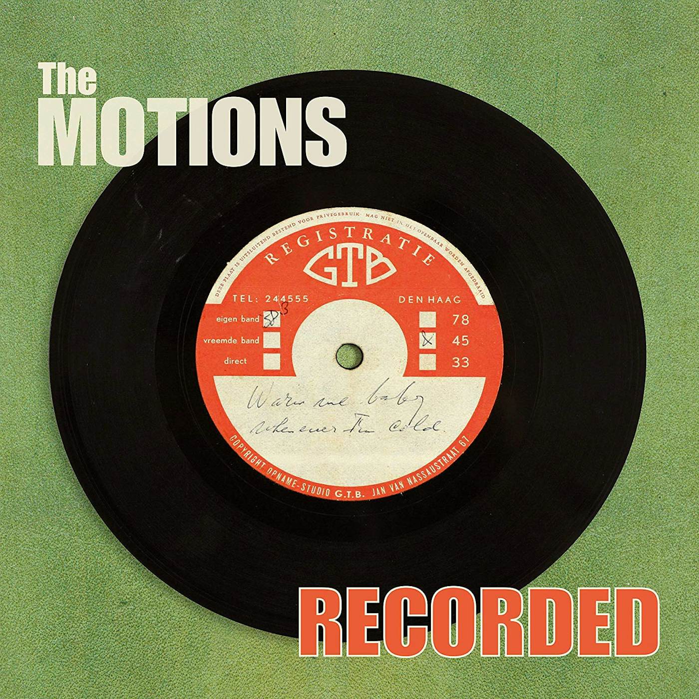 Motions Recorded Vinyl Record