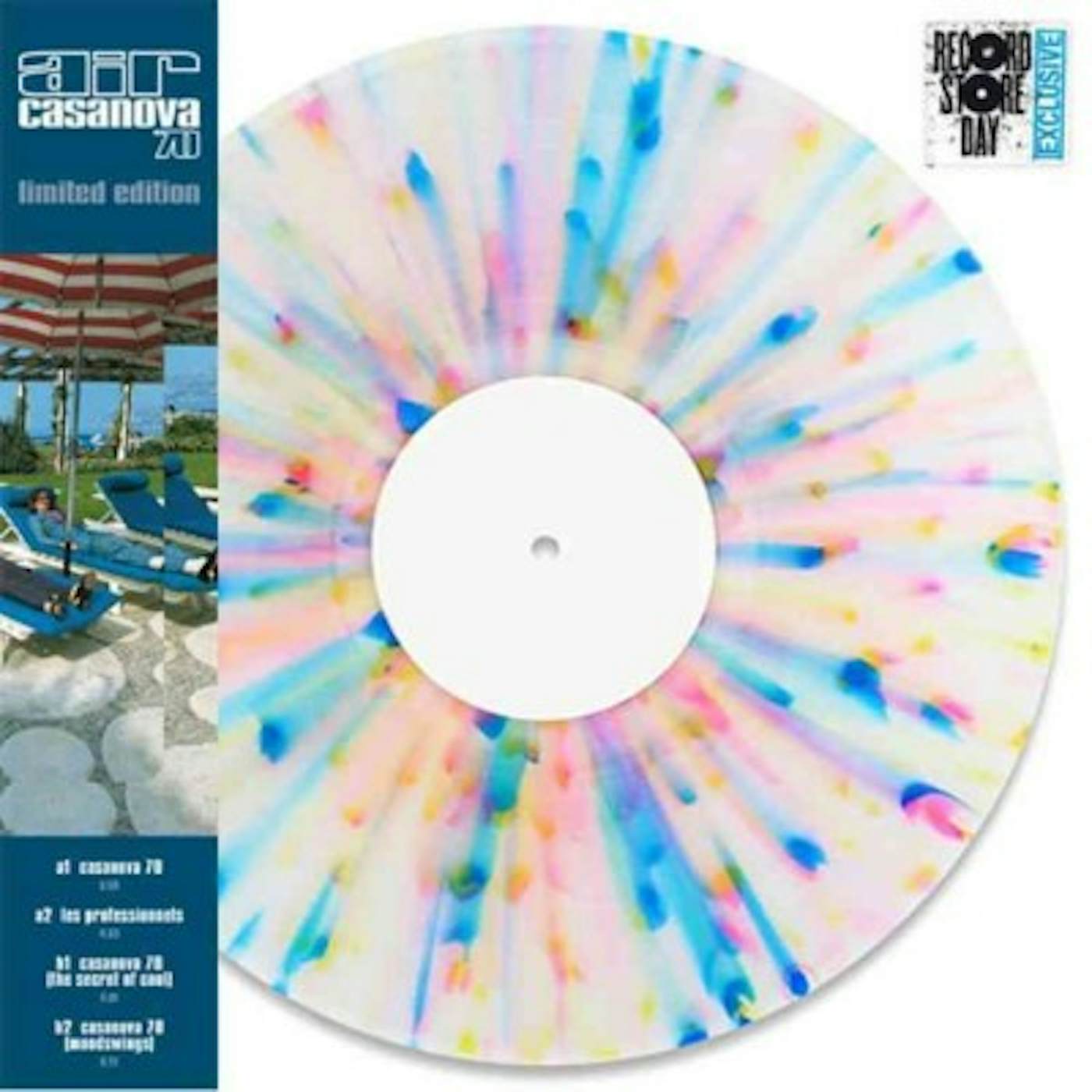 Air CASANOVA 70 (BLUE-RED-YELLOW SPLATTER VINYL) Vinyl Record