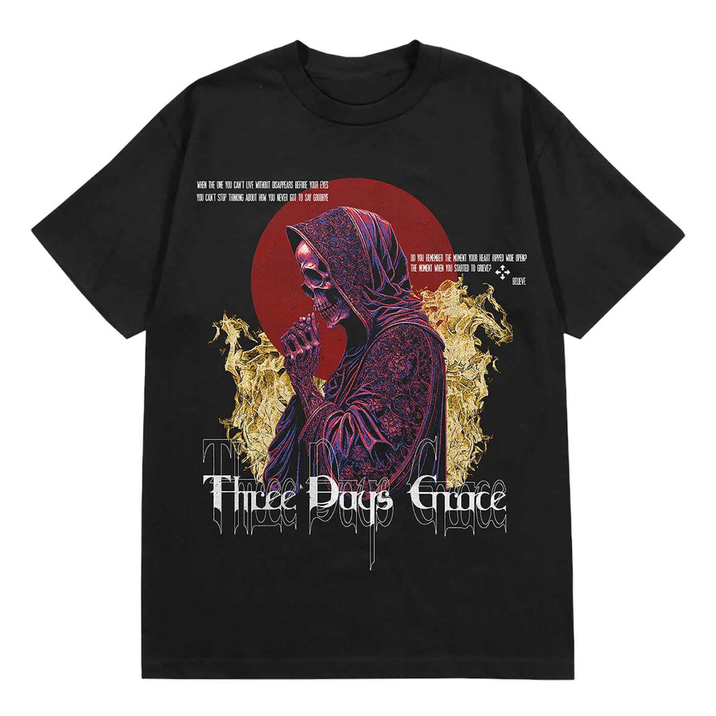 Three Days Grace EXPLOSIONS Reaper 2023 Tour Tee