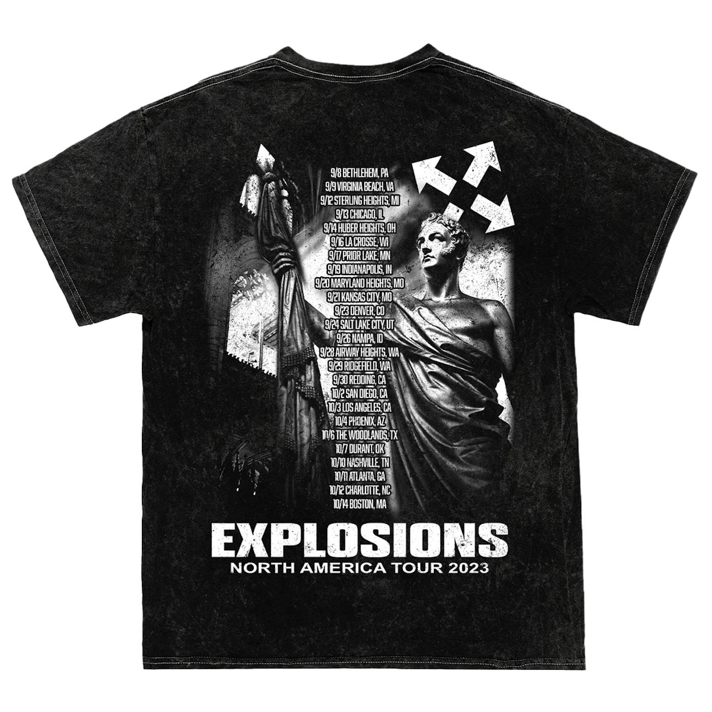 Three Days Grace EXPLOSIONS Angel 2023 Tour Tee