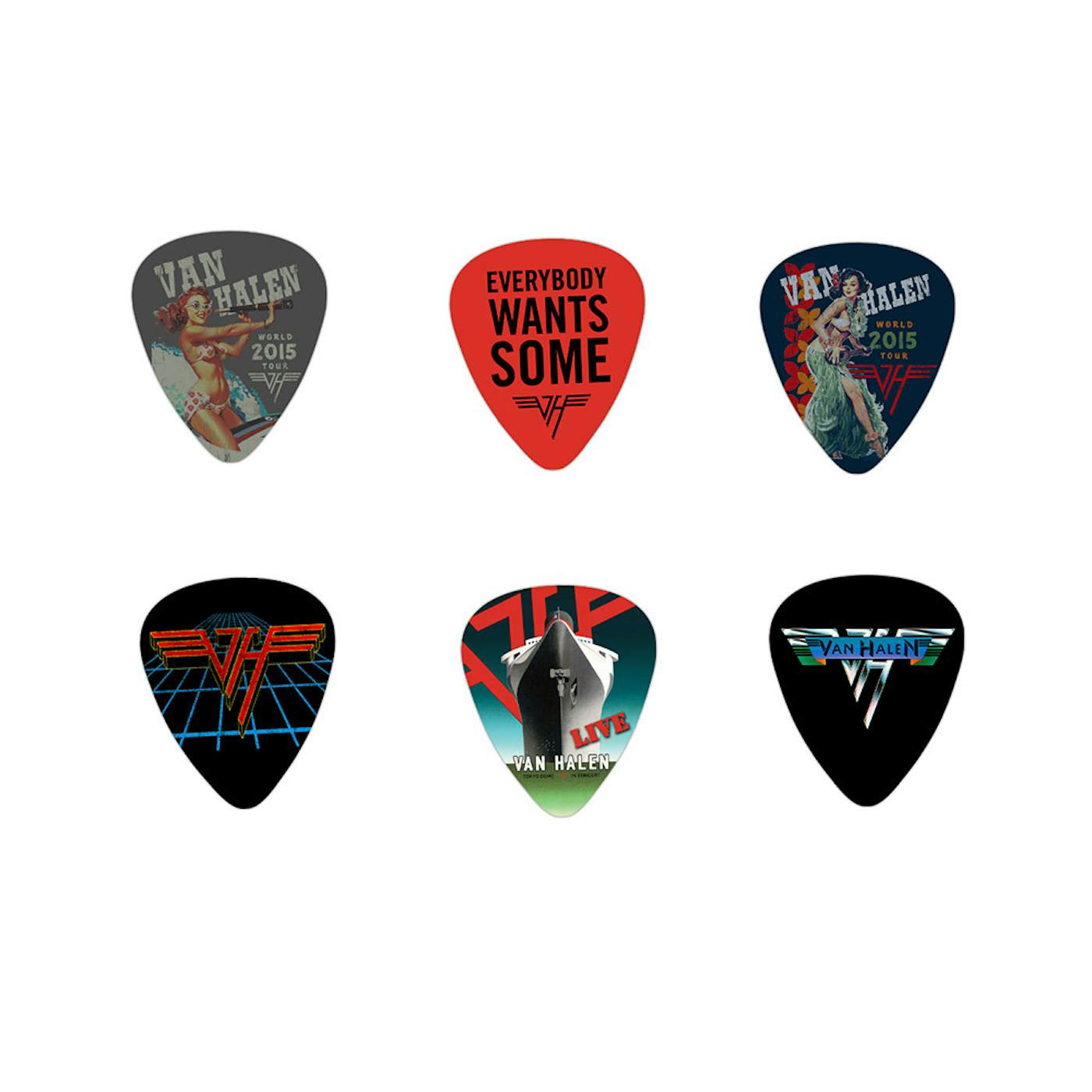 Van Halen World Tour 2015 Guitar Pick Set