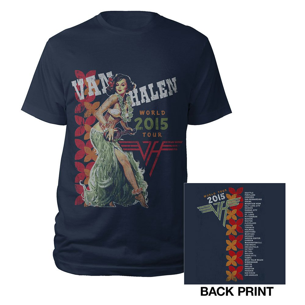 van halen tour of the world shirt