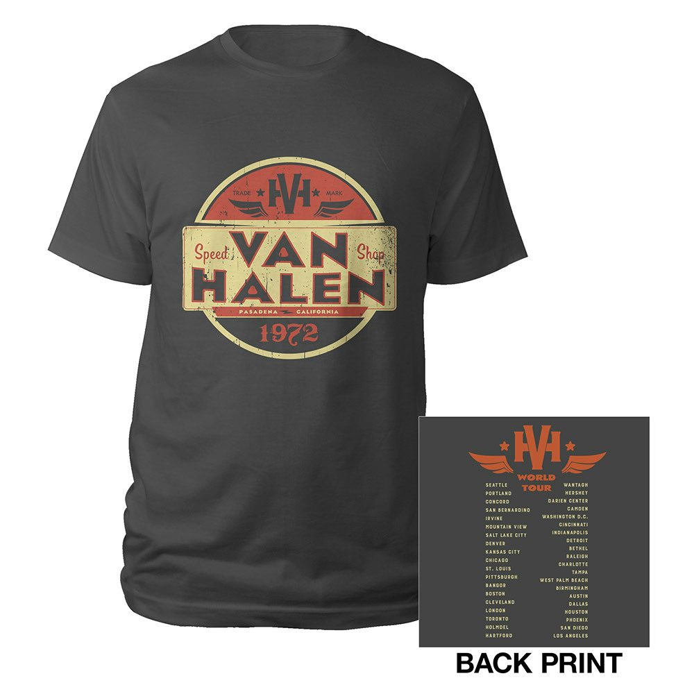 Van Halen Speed Shop World Tour Tee