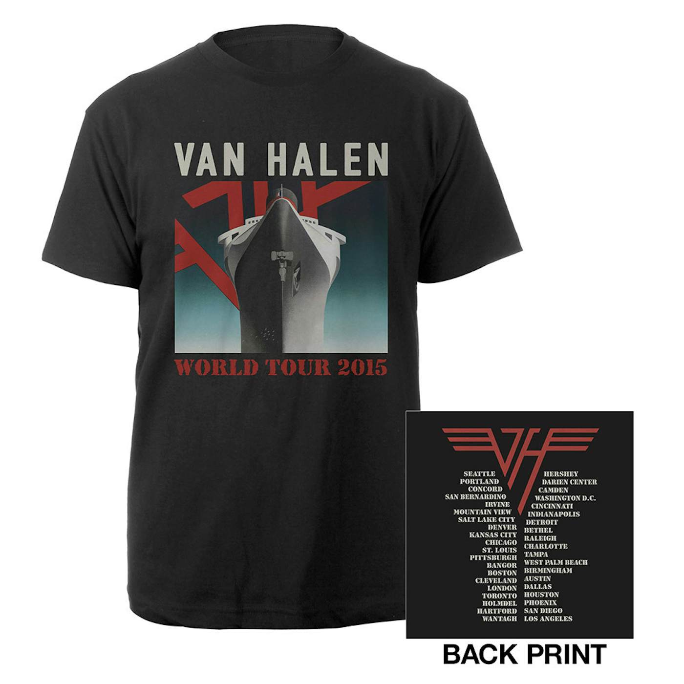 Van Halen World Tour Ship Tee
