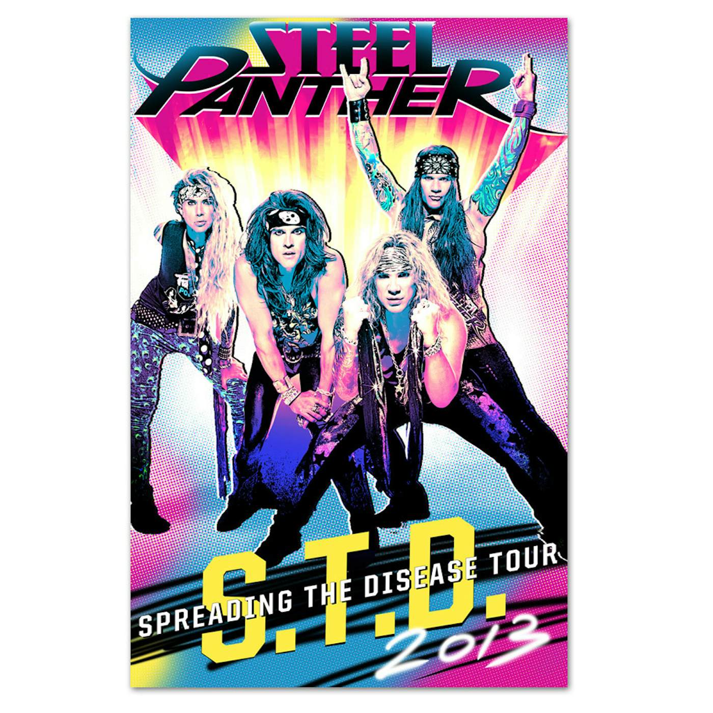 Steel Panther STD 2013 Poster