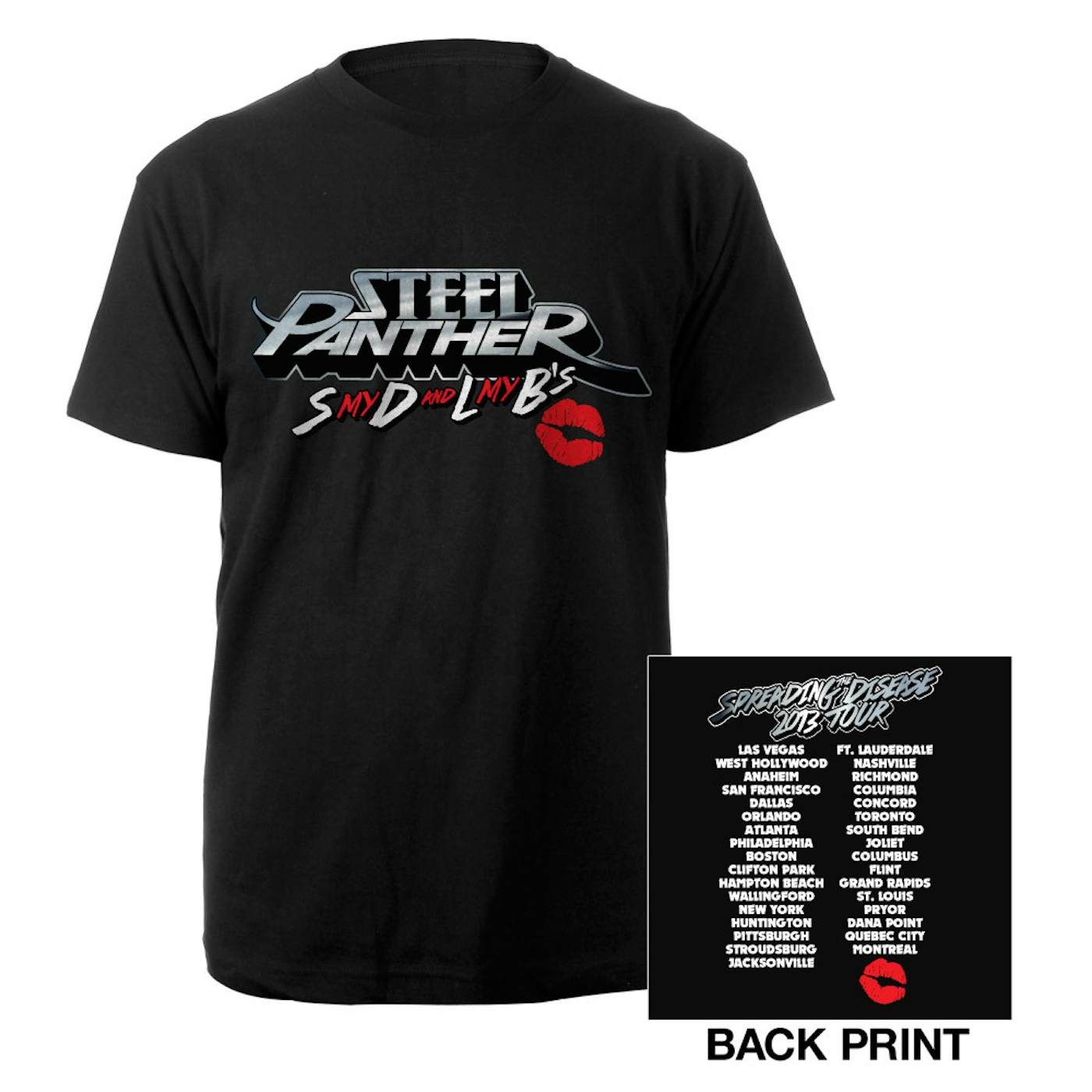 Steel Panther SDLB's Tour 2013 Shirt