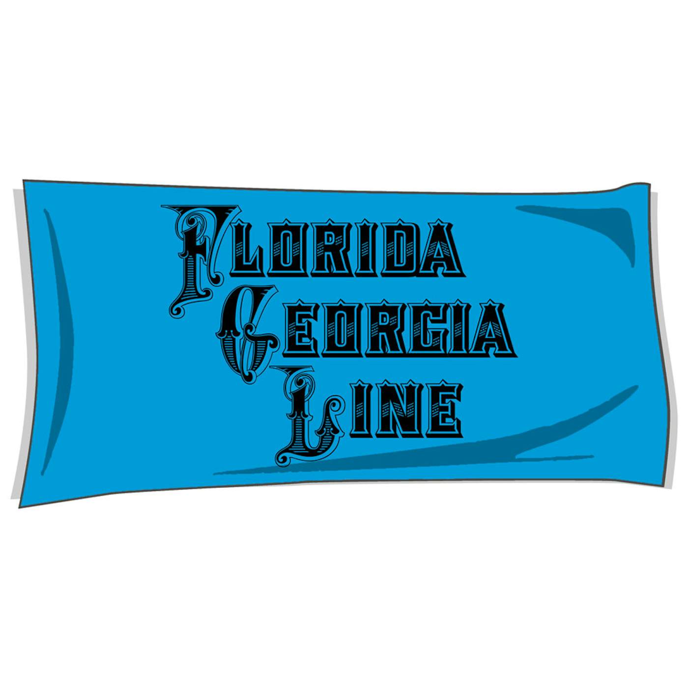 Florida Georgia Line Blue Beach Towel