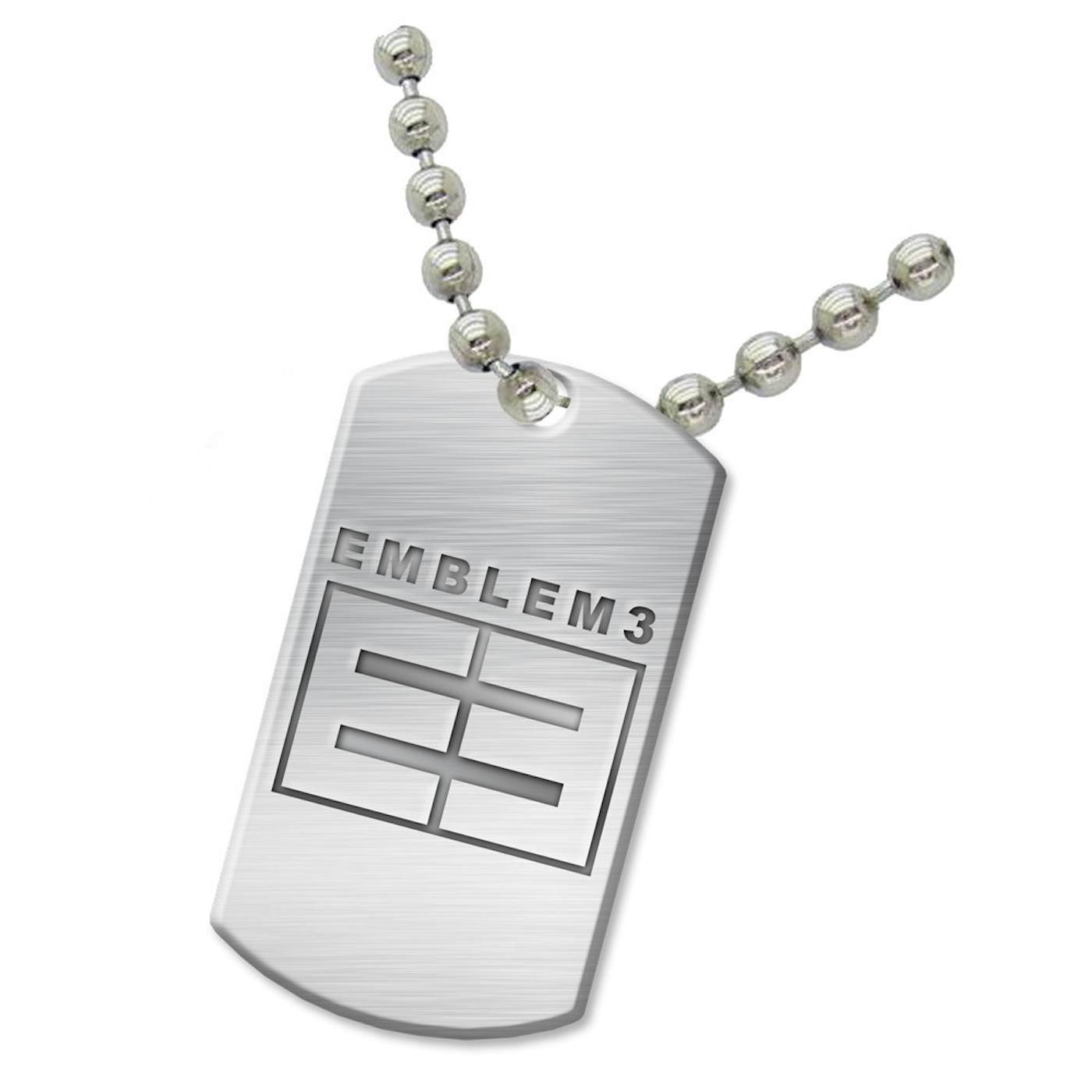 Emblem3 Logo Dog Tag Necklace