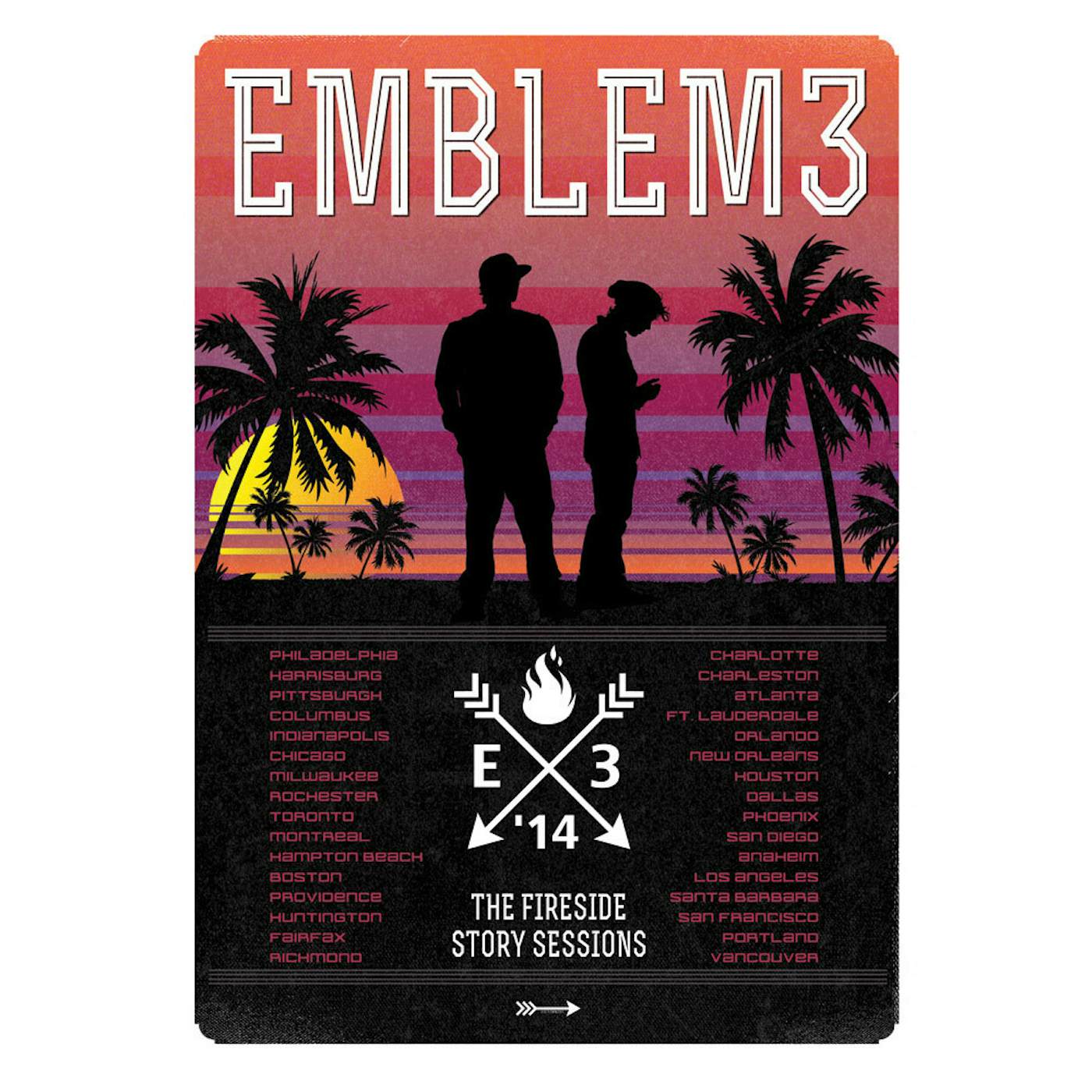 Emblem3 The Fireside Story Sessions Tour Poster