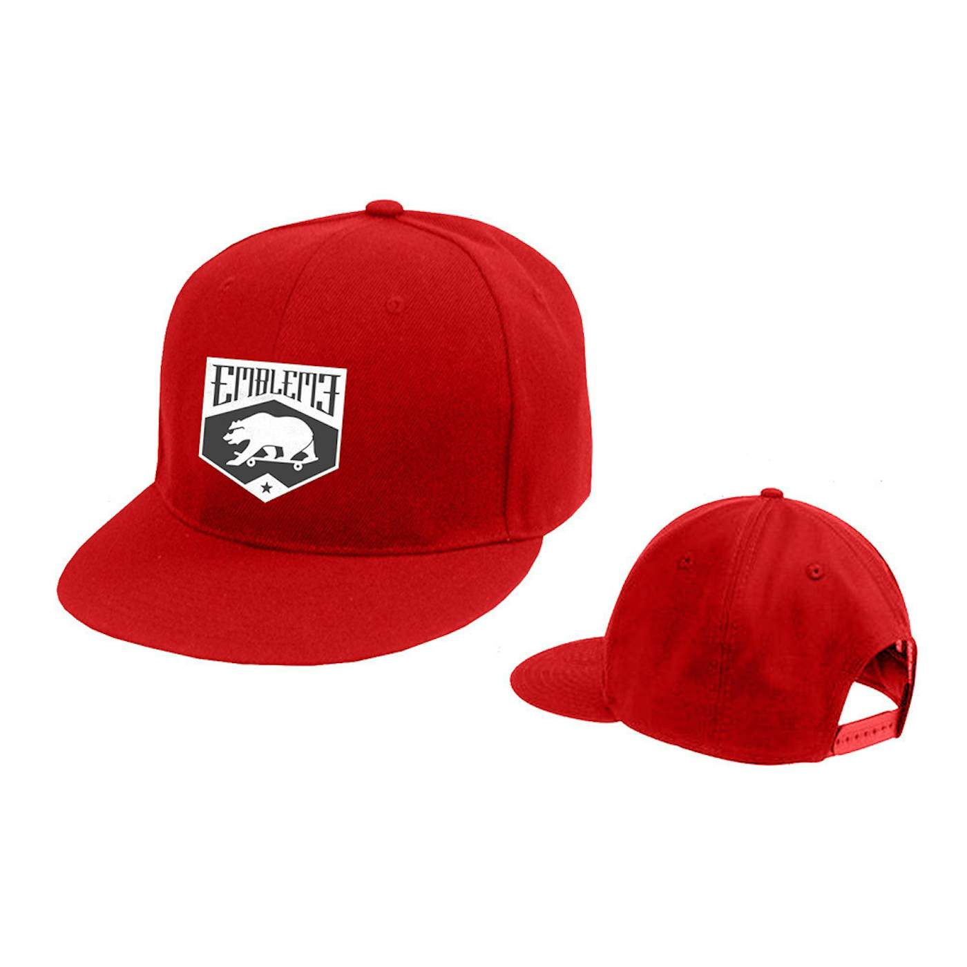Emblem3 Skateboard Bear Red Hat