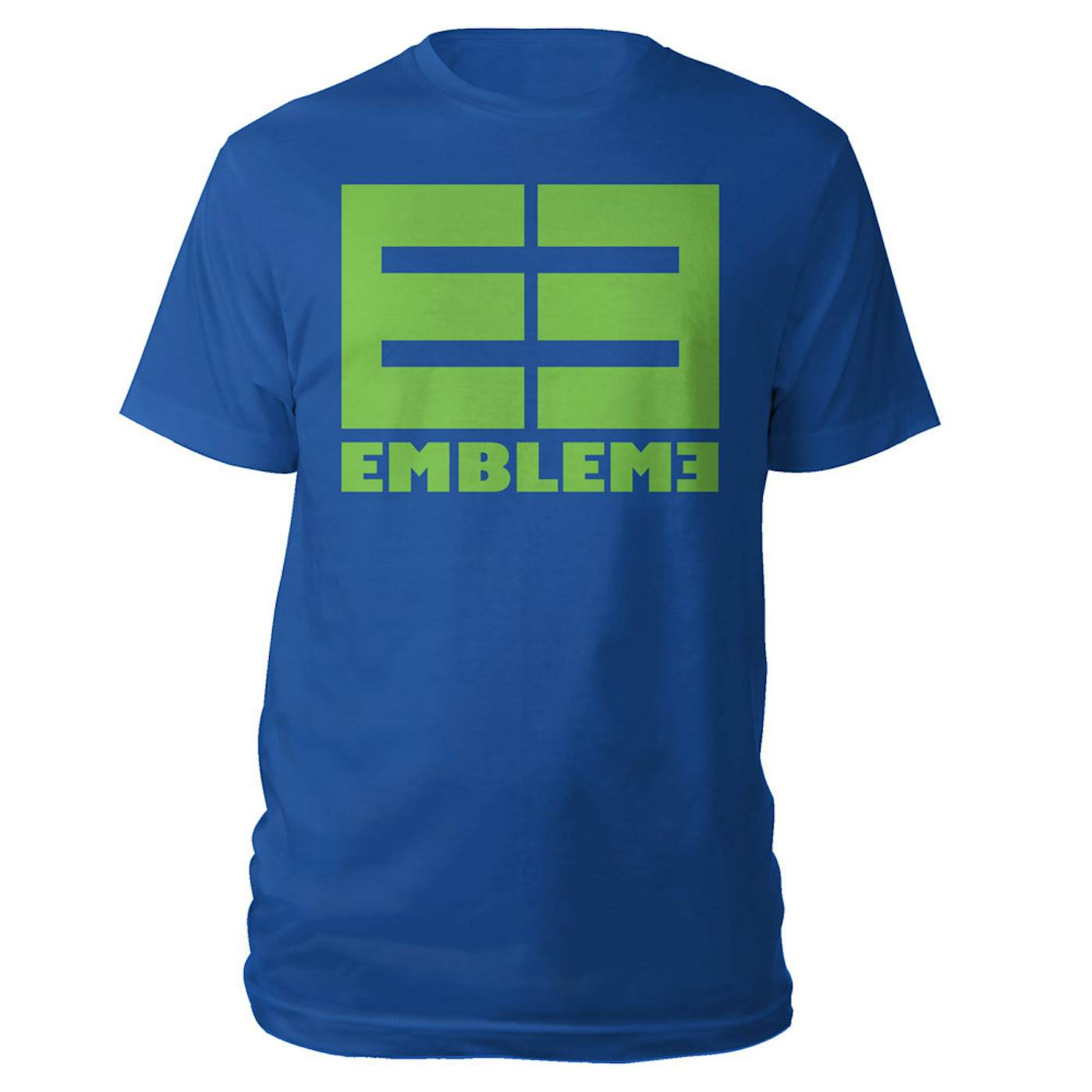 Emblem3 Block Logo Blue Tee