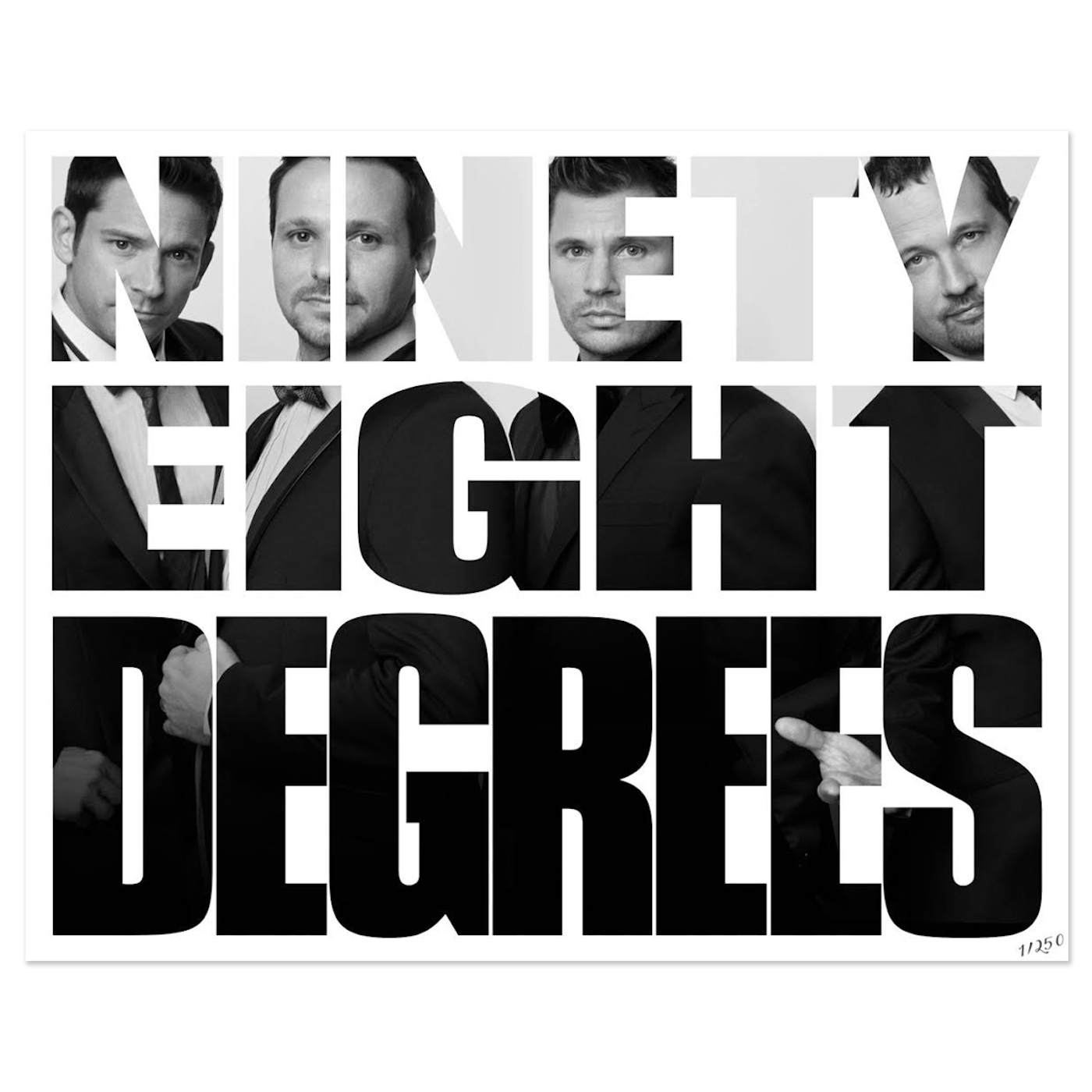 98 Degrees Photo Text Poster