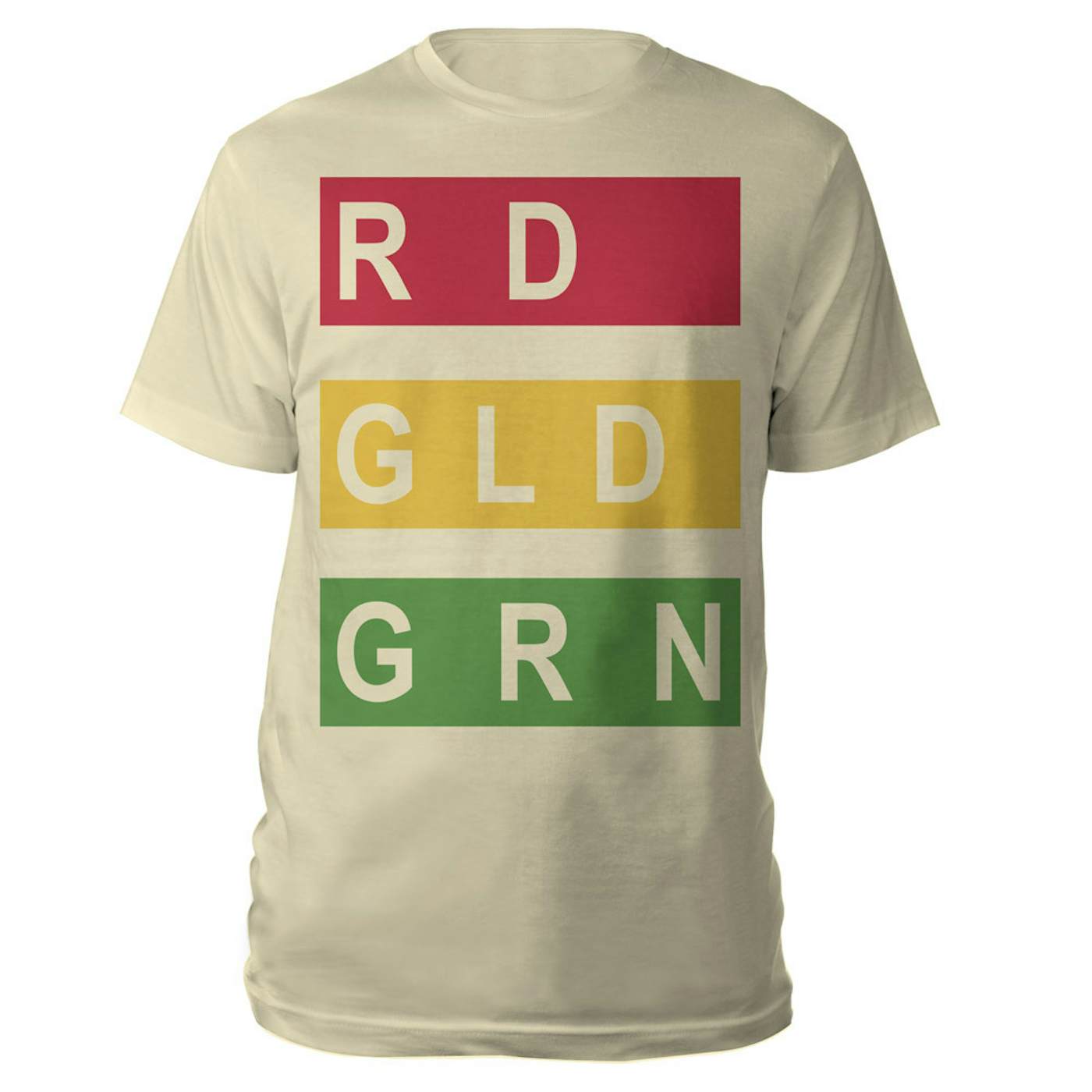 RDGLDGRN Cream Stacked Logo Tee