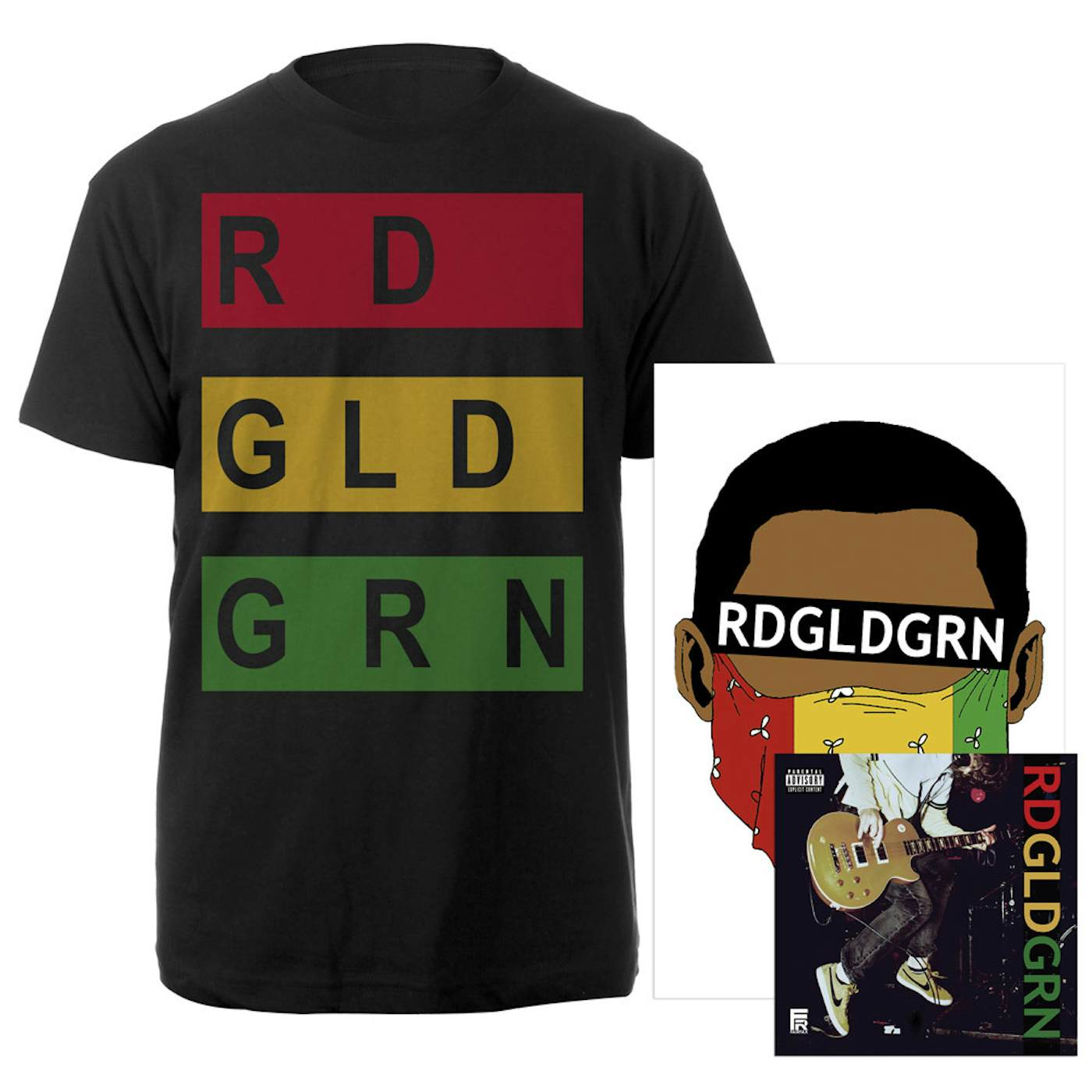 RDGLDGRN "Stacked Logo" Album Bundle