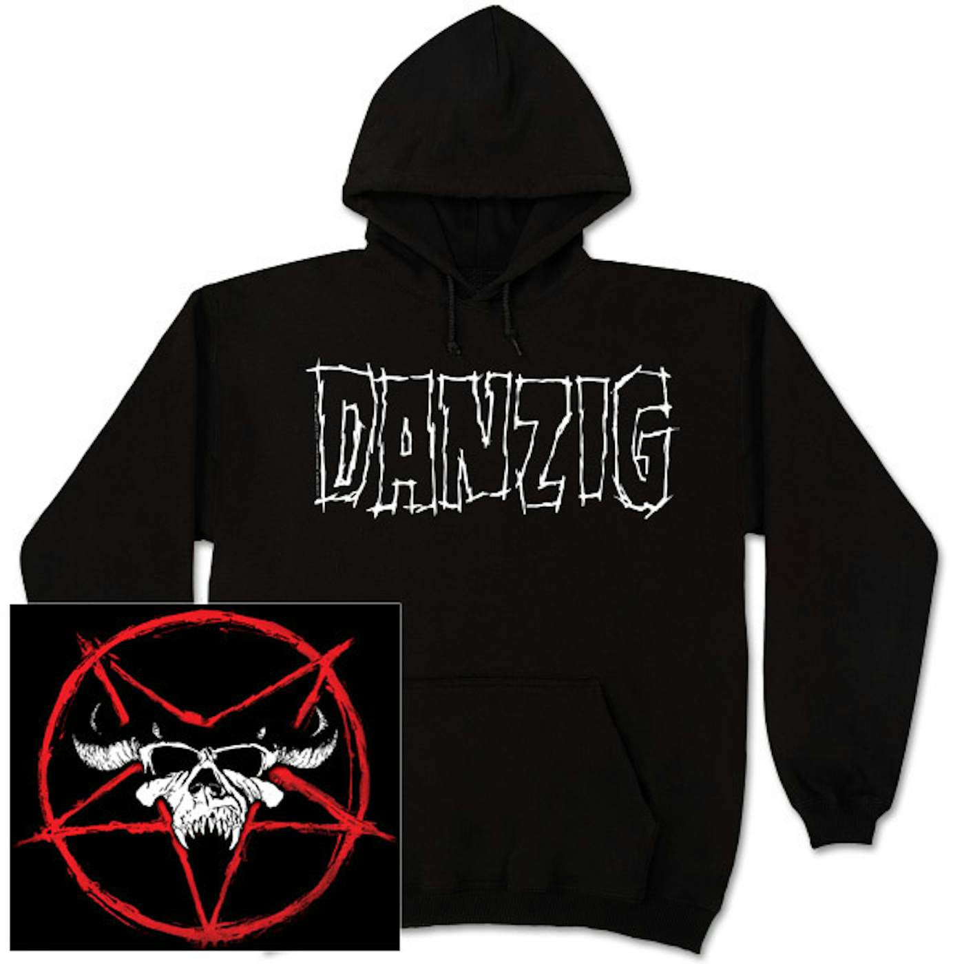 Danzig Pentagram Skull Hoodie