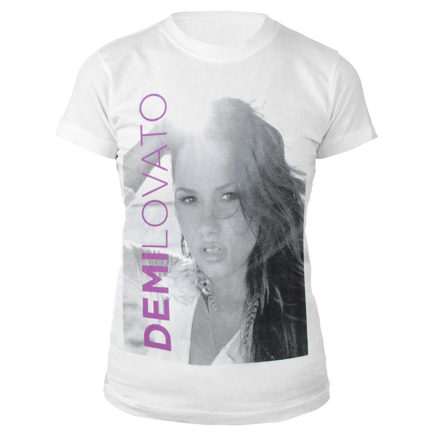 Demi Lovato Black & White Portrait Babydoll Shirt