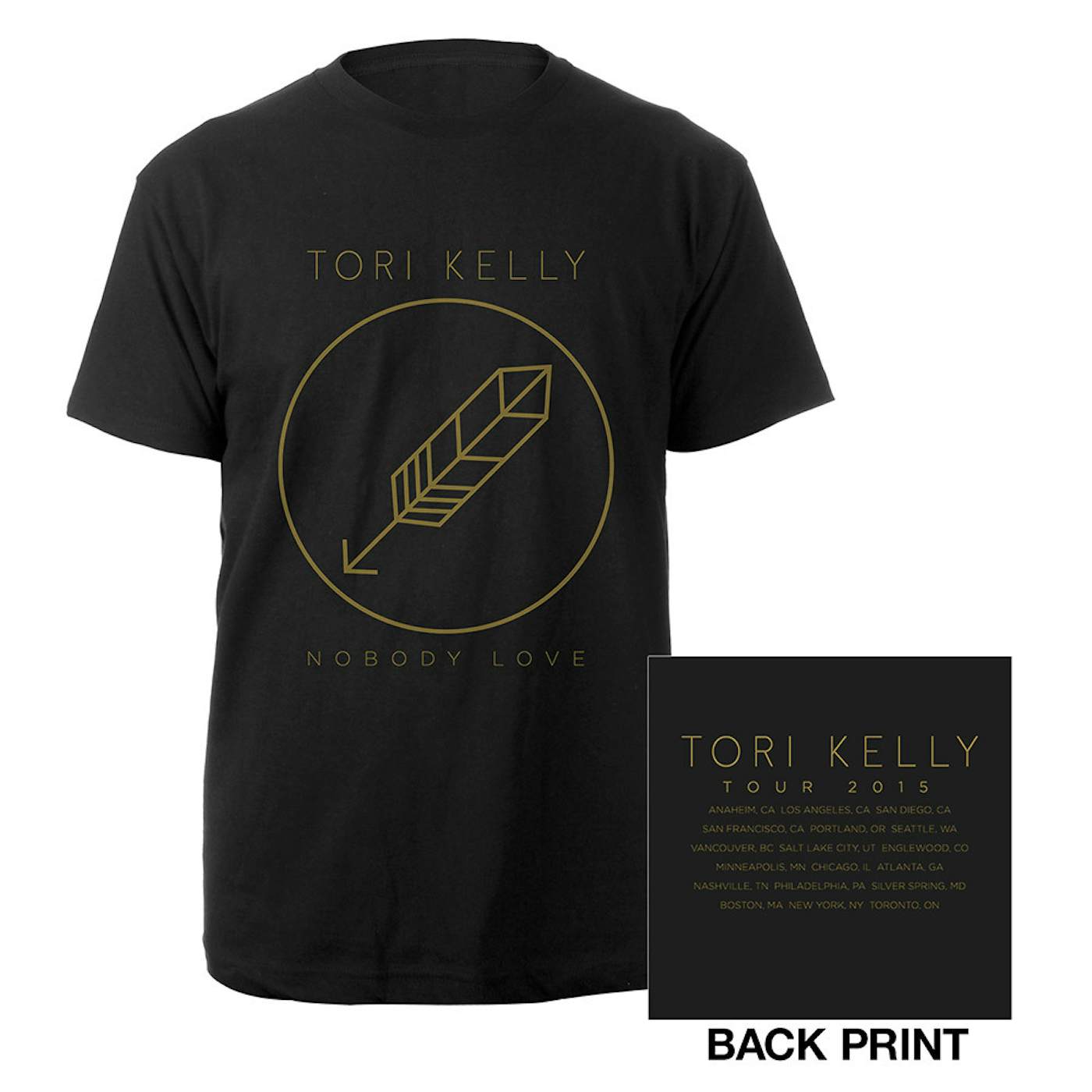 Tori Kelly Arrow Logo 2015 Tour Tee