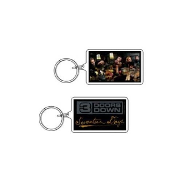 3 Doors Down Seventeen Days Lucite Keychain
