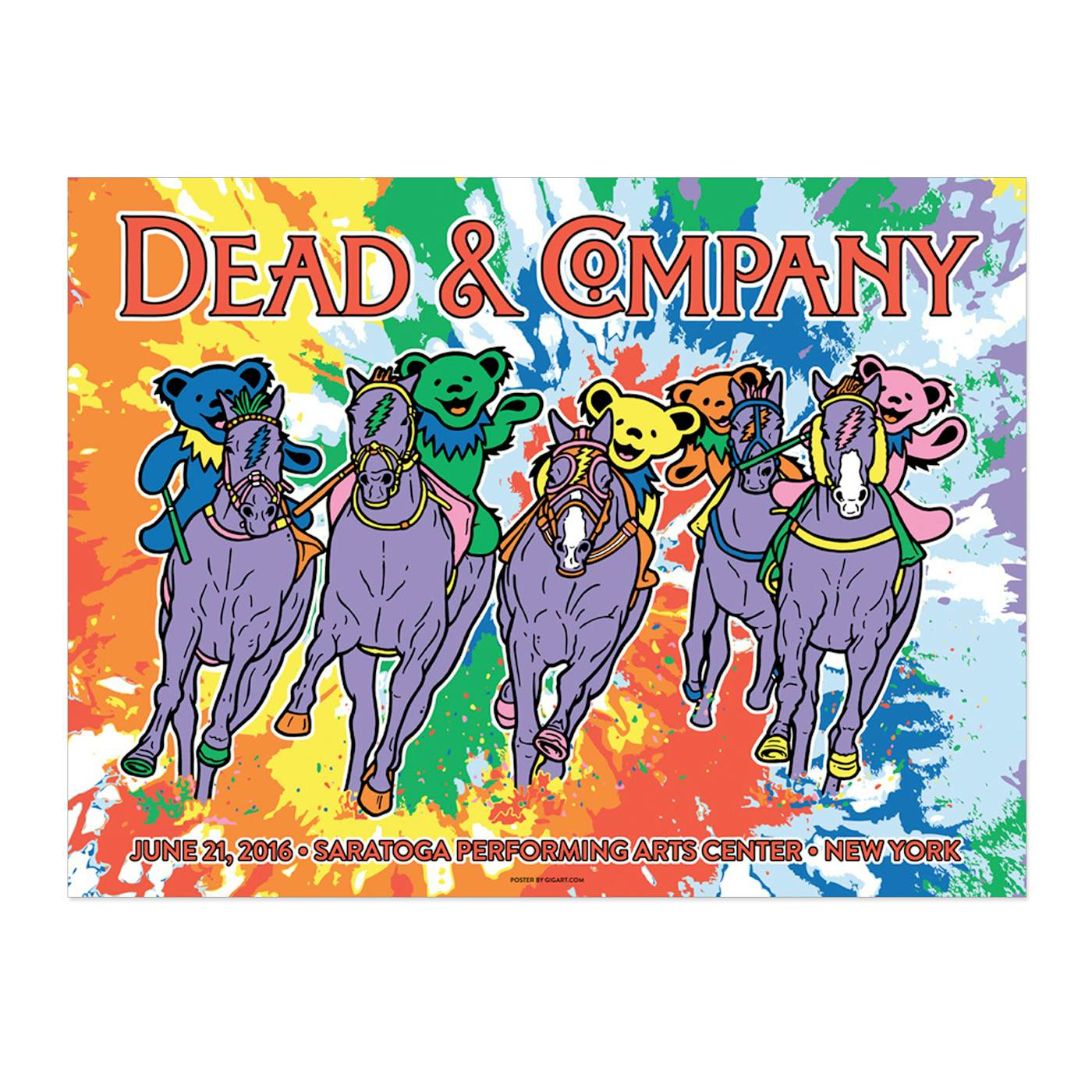 Dead & Company Saratoga Springs, NY Exclusive Event Poster