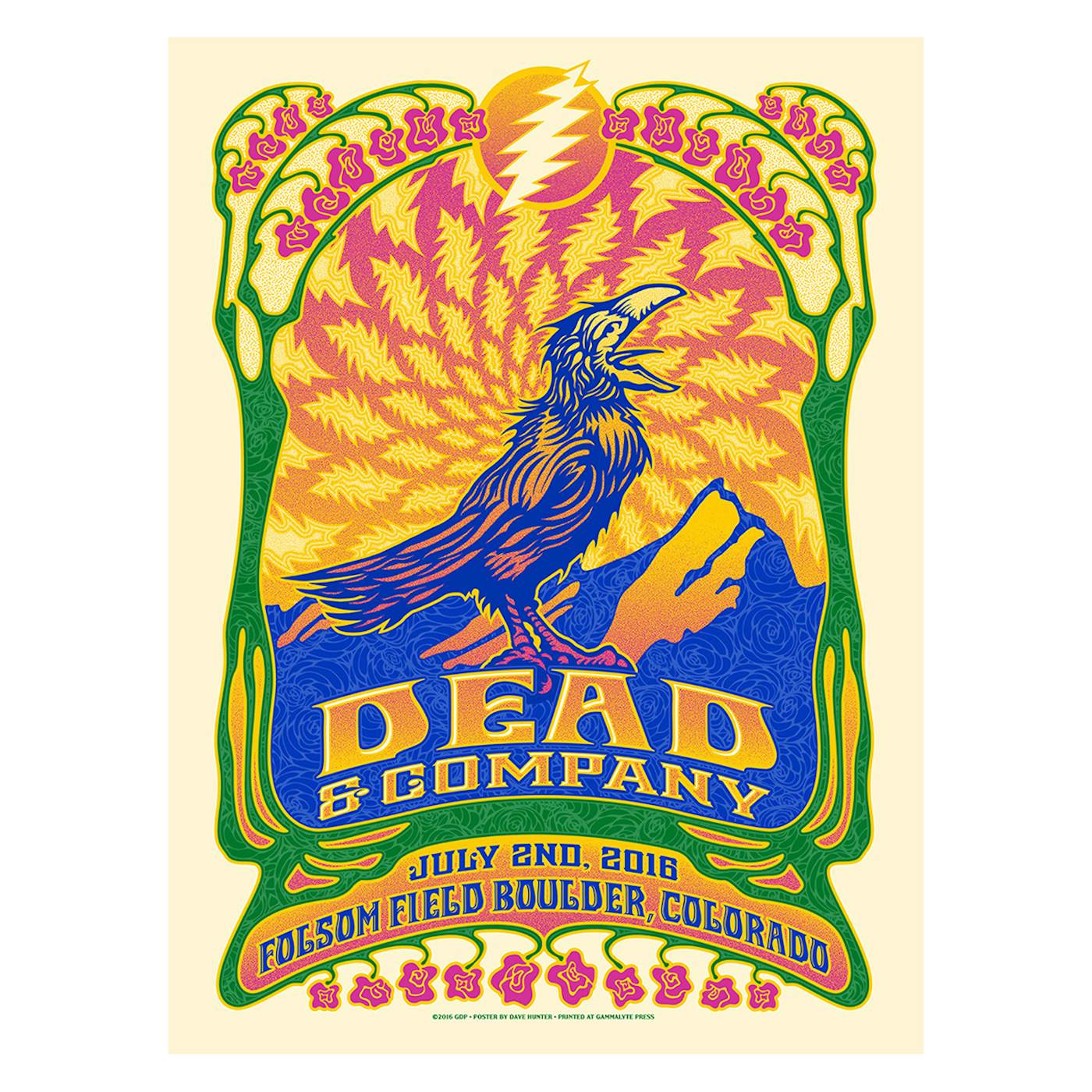 Dead & Company Boulder, Colorado Night 1 Exclusive Event Poster