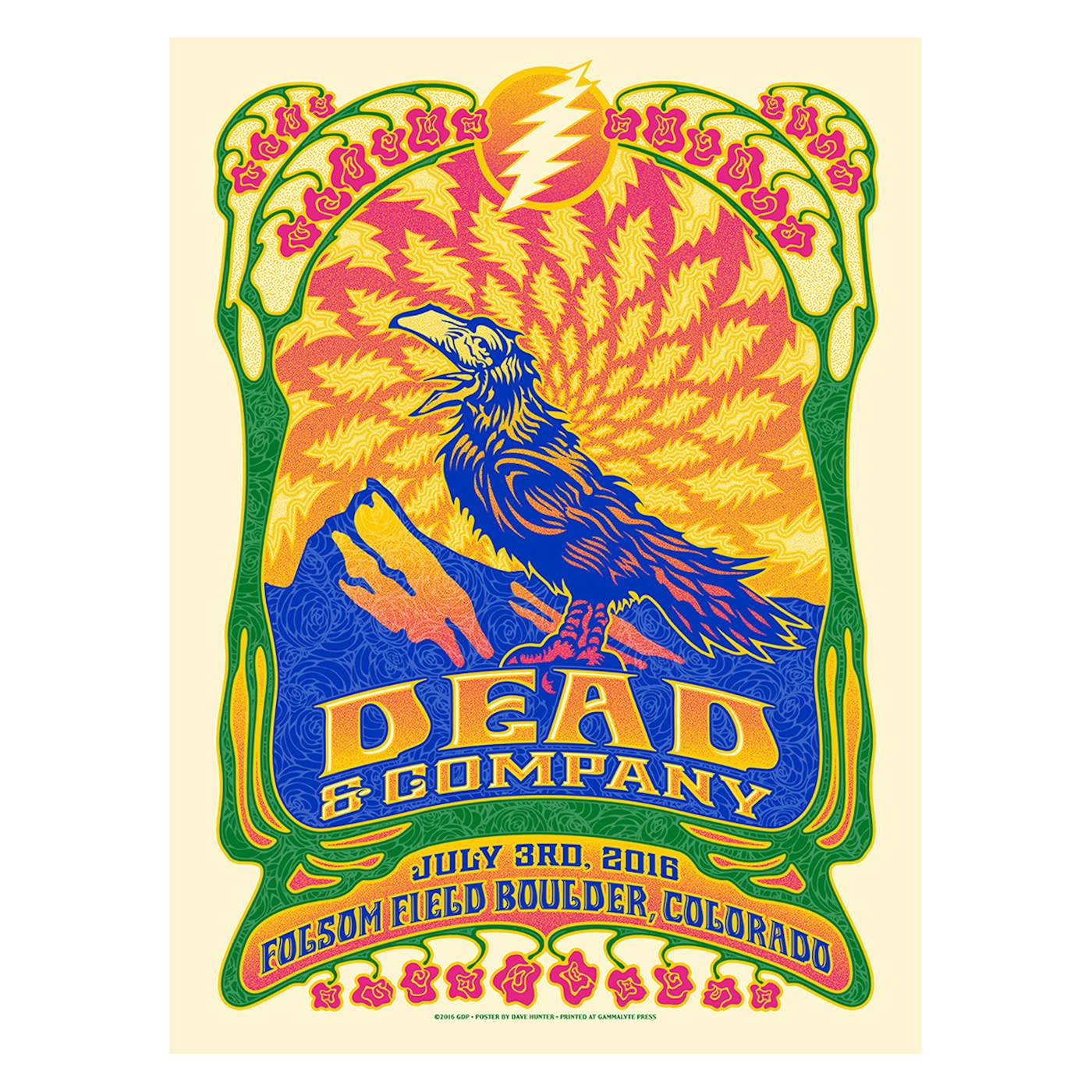 Dead & Company Boulder, Colorado Night 2 Exclusive Event Poster