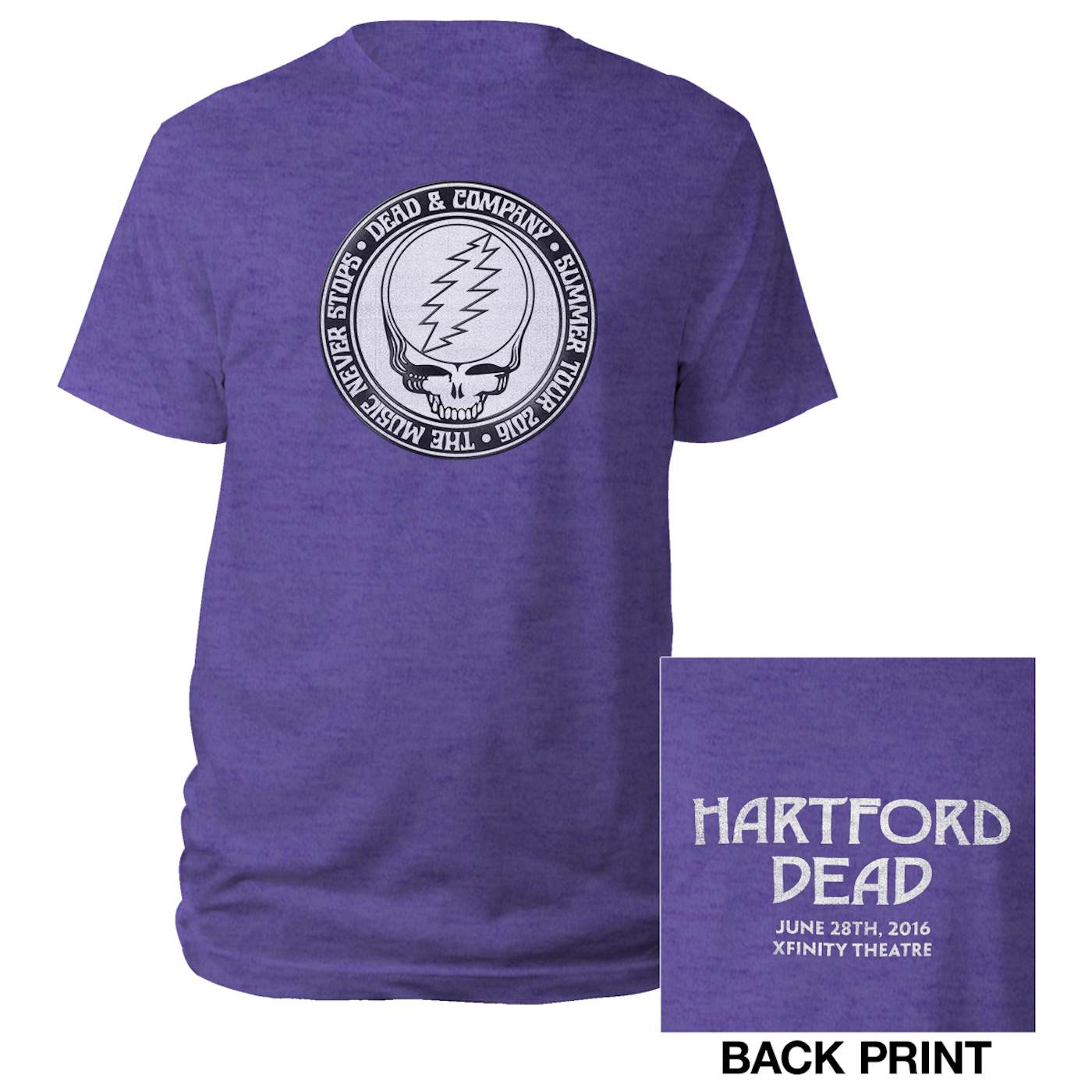 Dead & Company Hartford, CT Stealie Event Tee