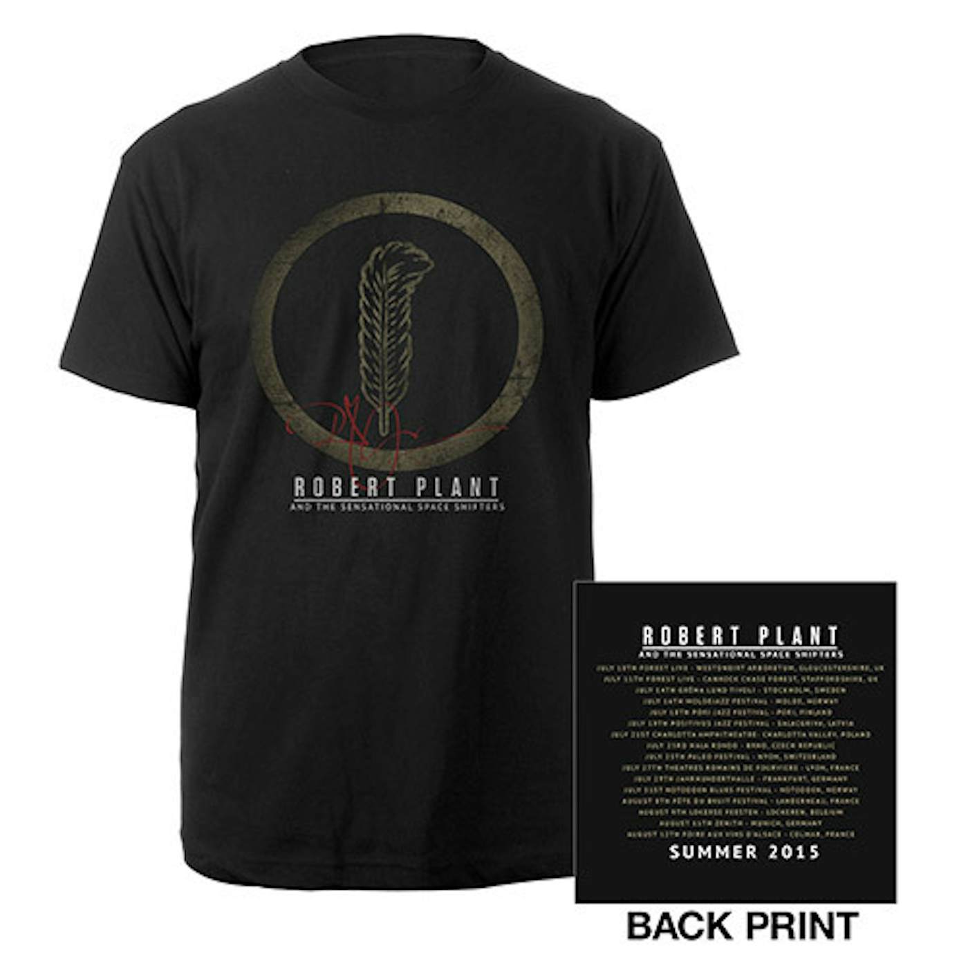 Robert Plant Feather/Itin 2015 T-shirt