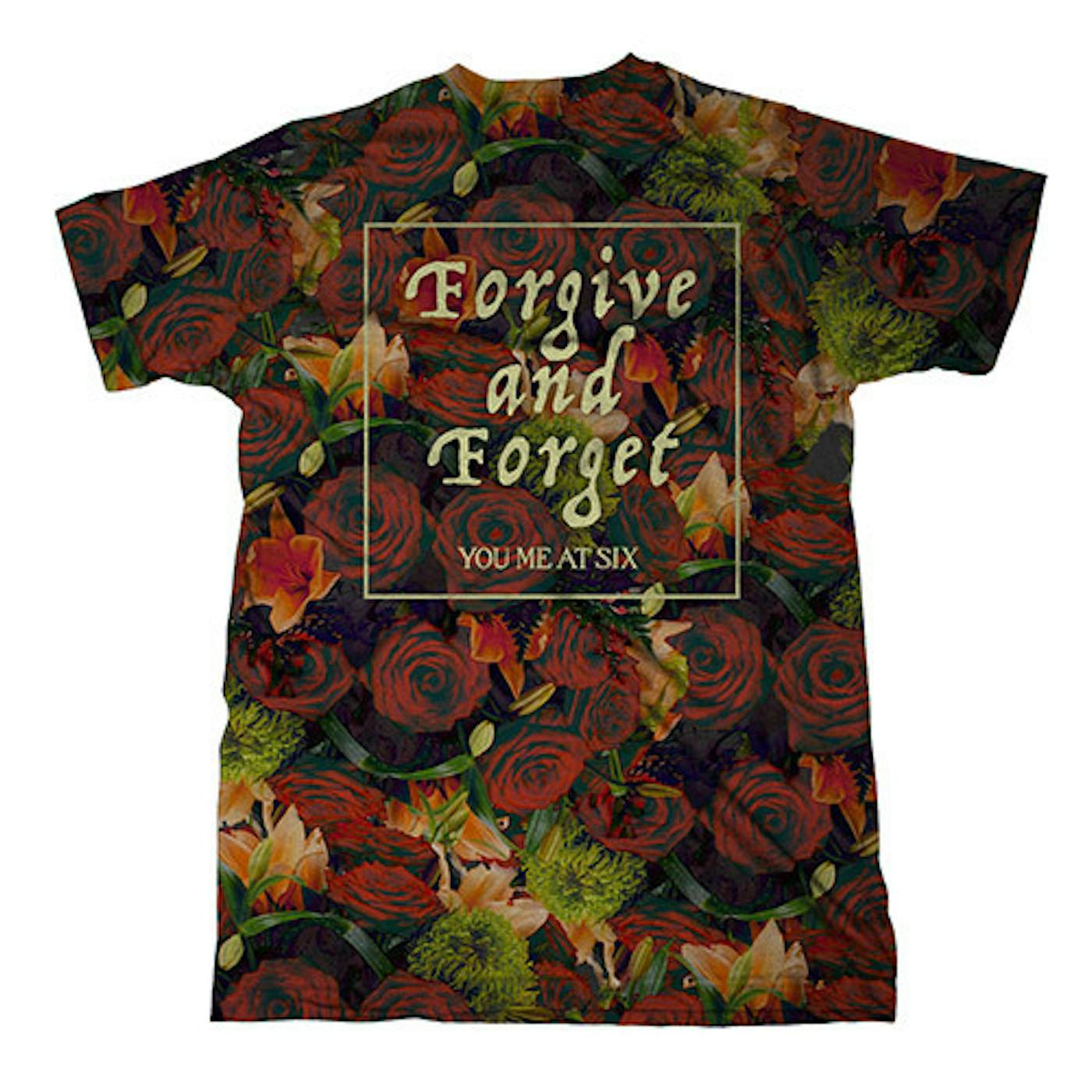You Me At Six Forgive & Forget Allover Print T-shirt