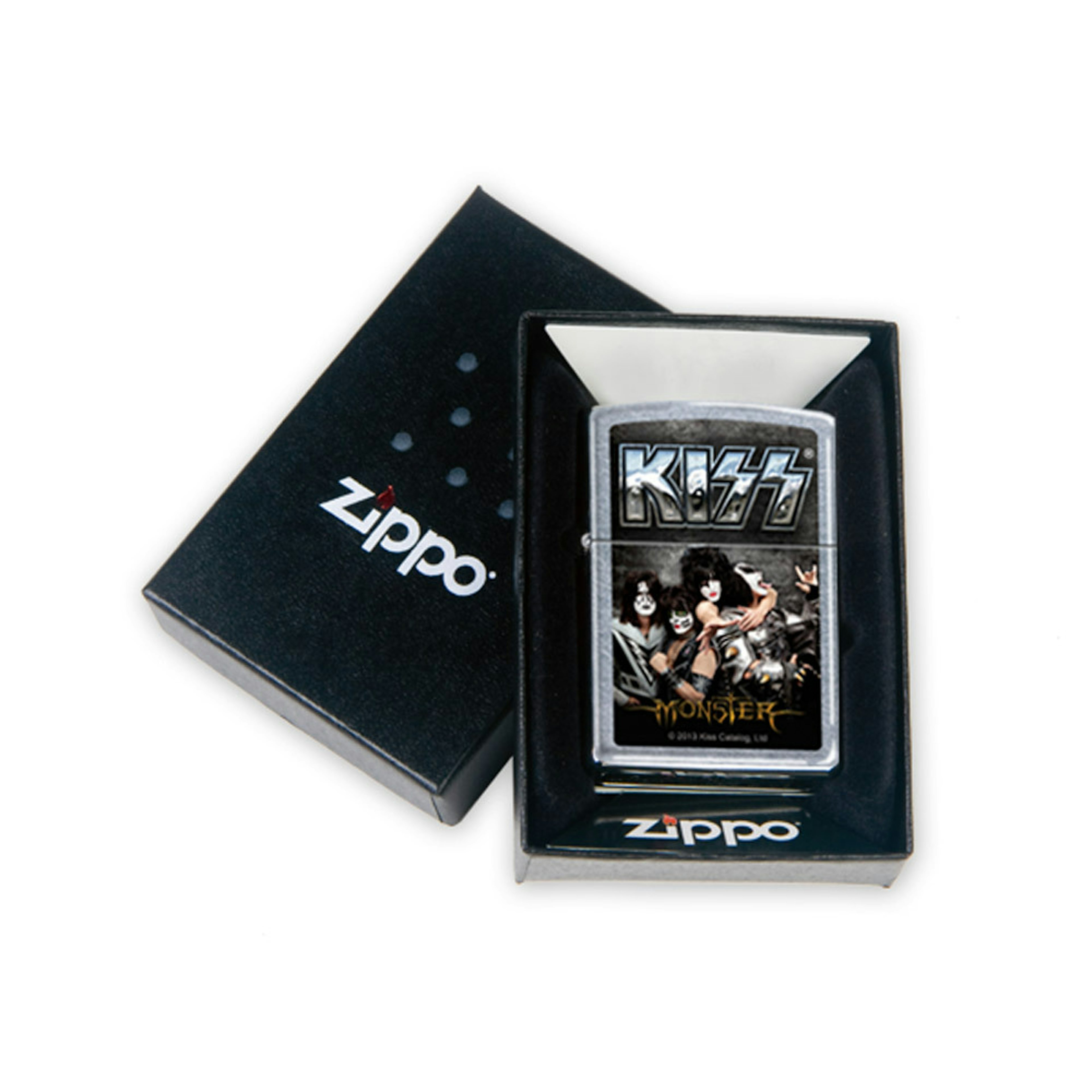 Brushed Chrome KISS Monster Zippo