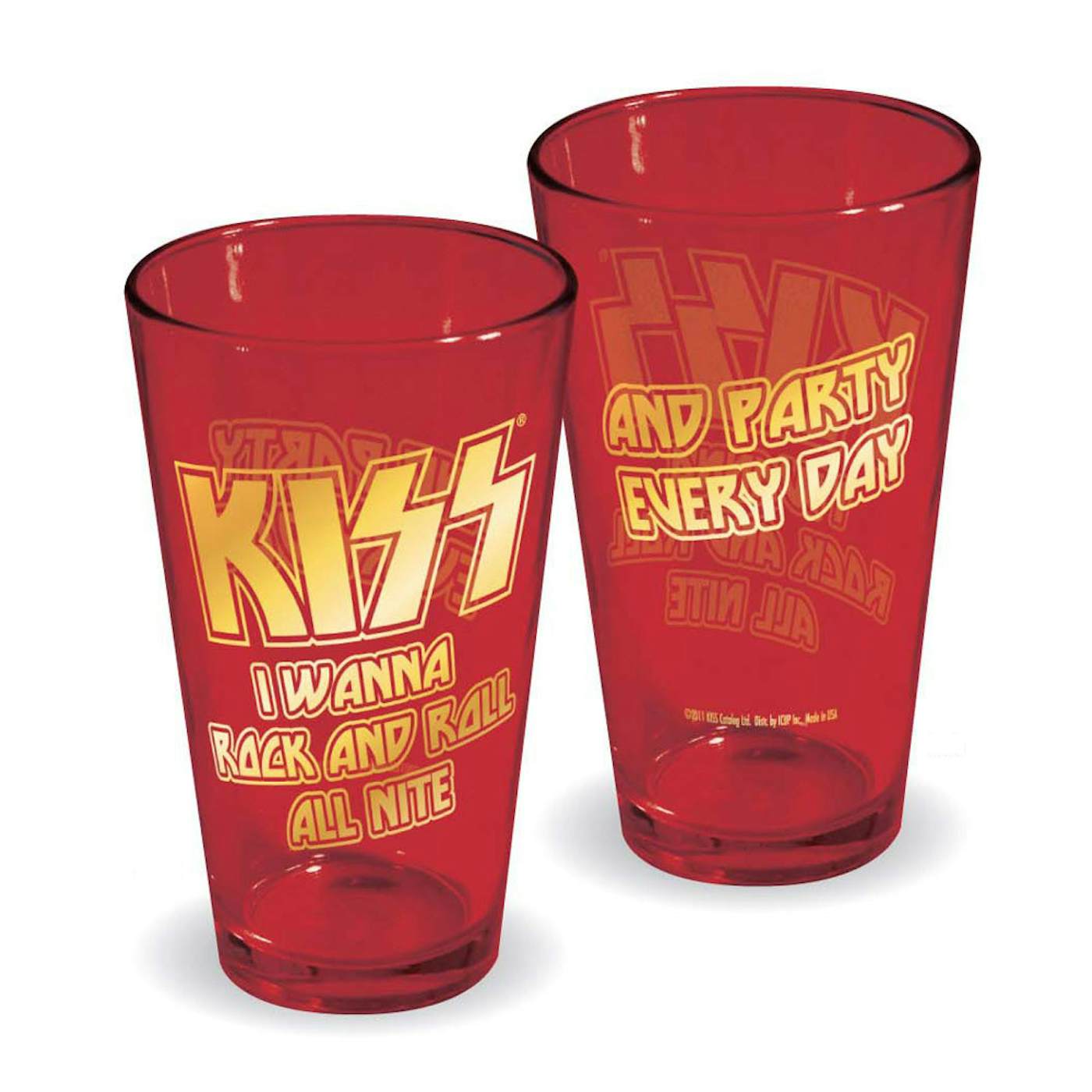 KISS Rock And Roll All Nite Pint Glass