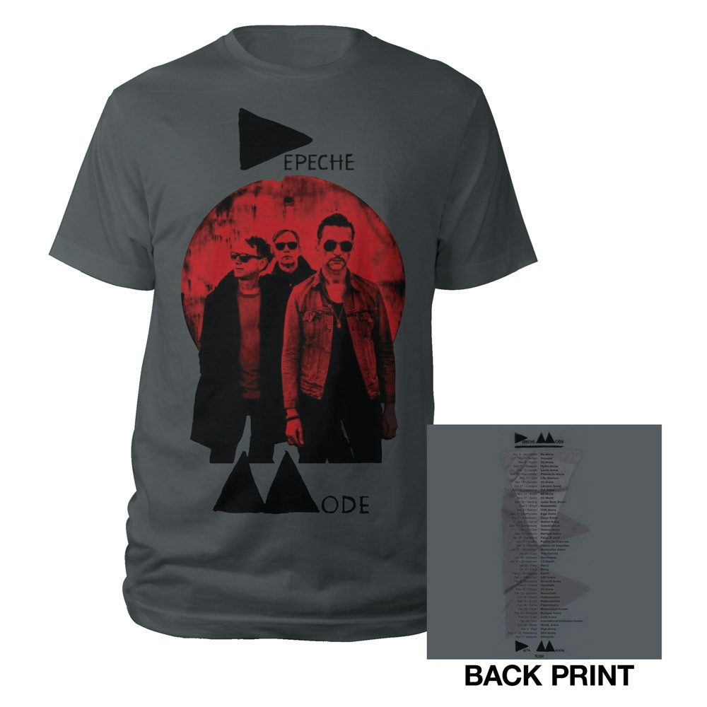 Depeche Mode Charcoal With Red Photo TShirt